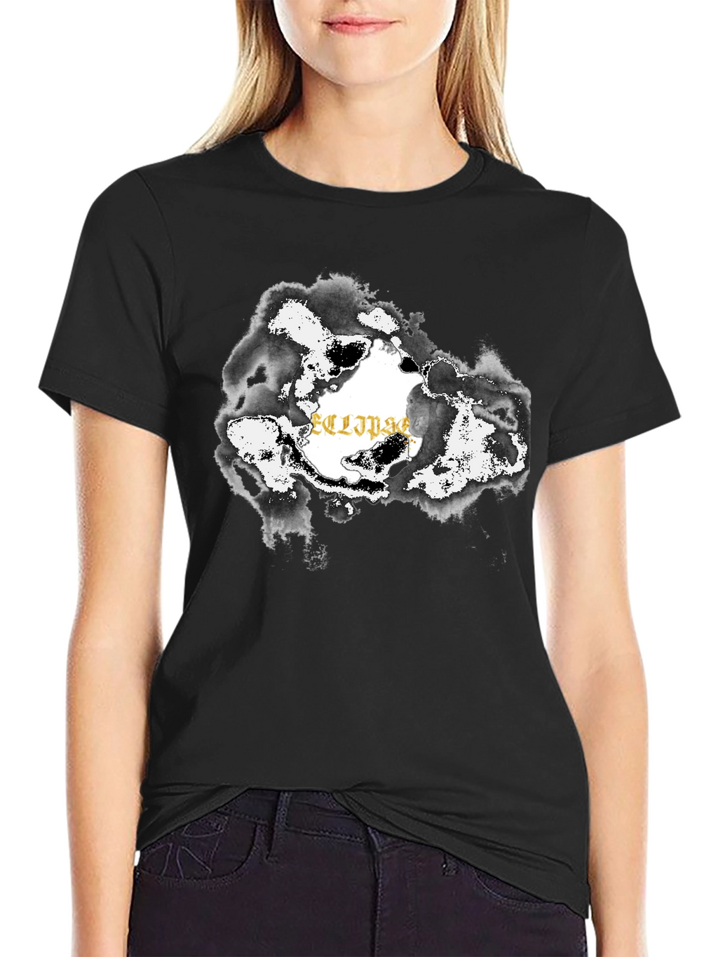Eclipse Graphic Black T-Shirt