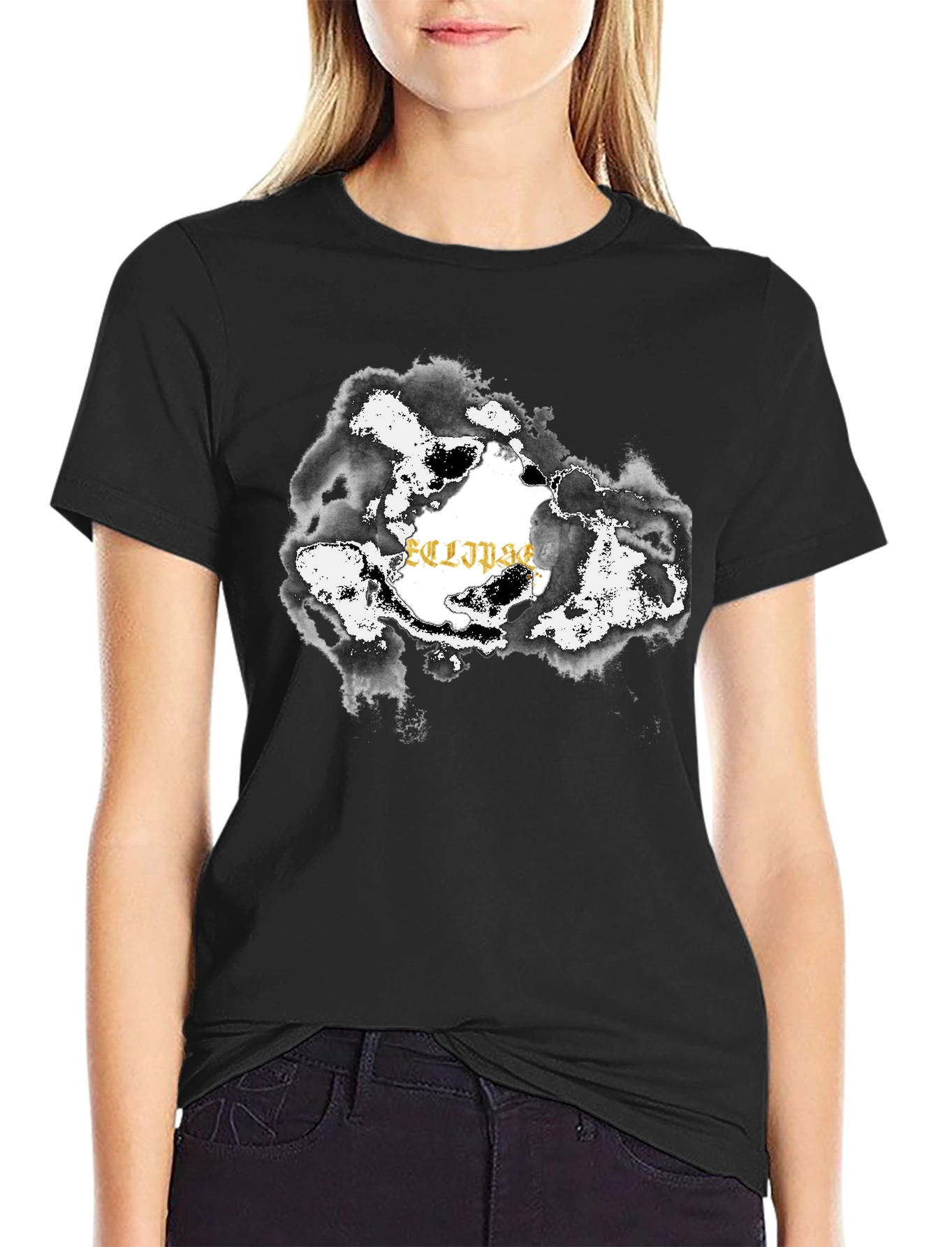 Eclipse Graphic Black T-Shirt