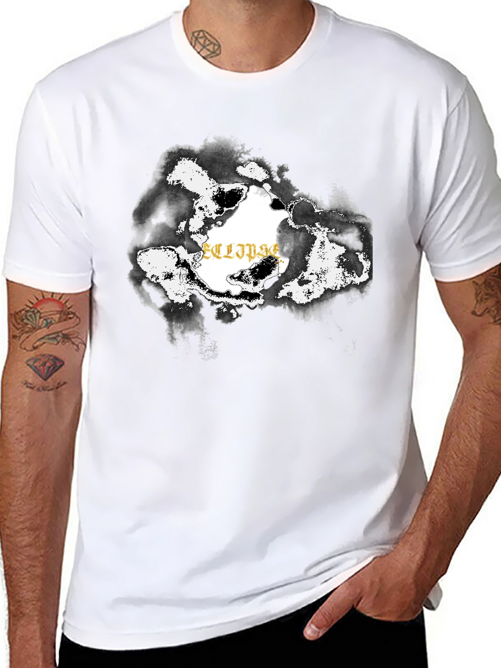 Eclipse Graphic Black T-Shirt