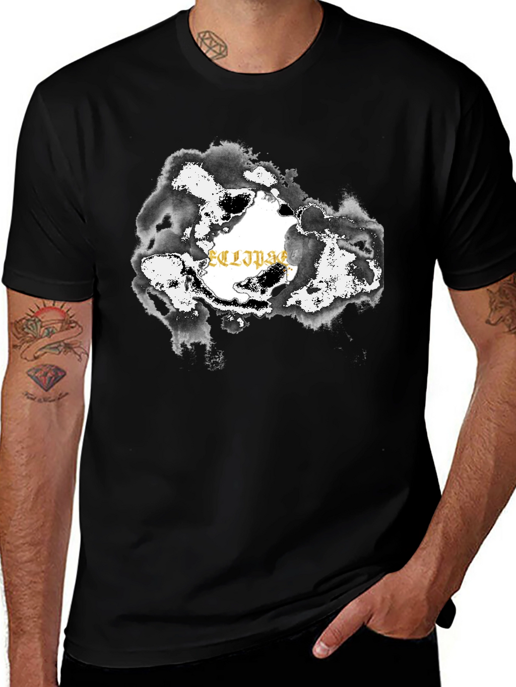 Eclipse Graphic Black T-Shirt
