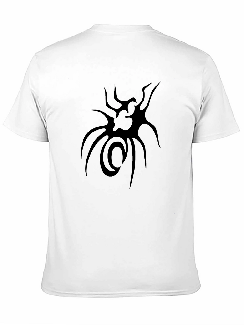 Black Graphic Tee - Abstract Design