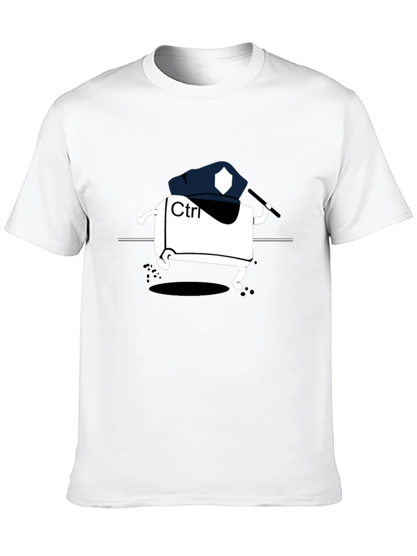 Ctrl Police Black T-Shirt