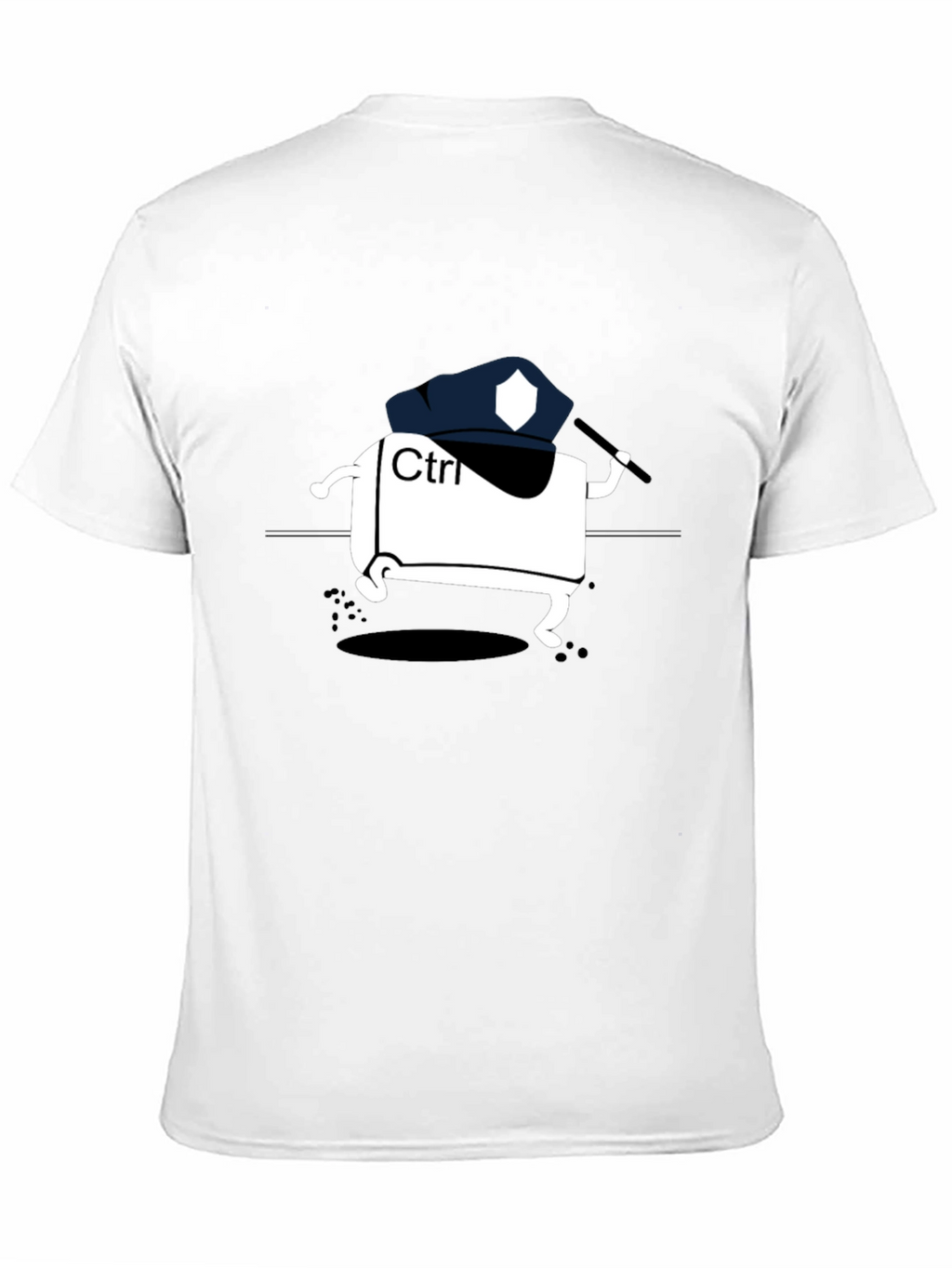 Ctrl Police Black T-Shirt