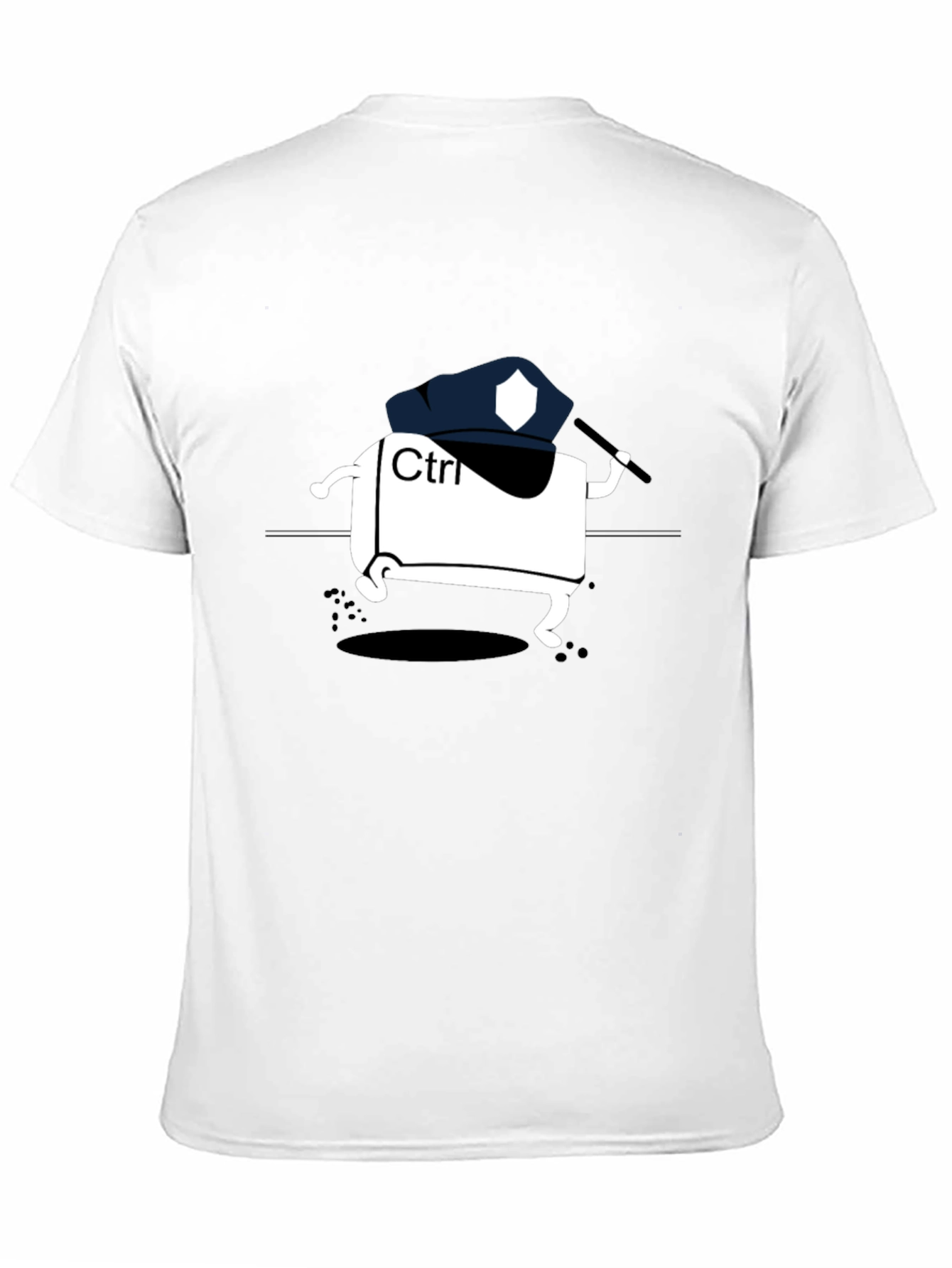 Ctrl Police Black T-Shirt