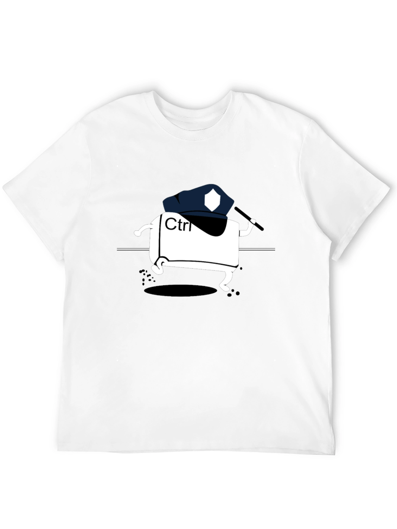 Ctrl Police Black T-Shirt