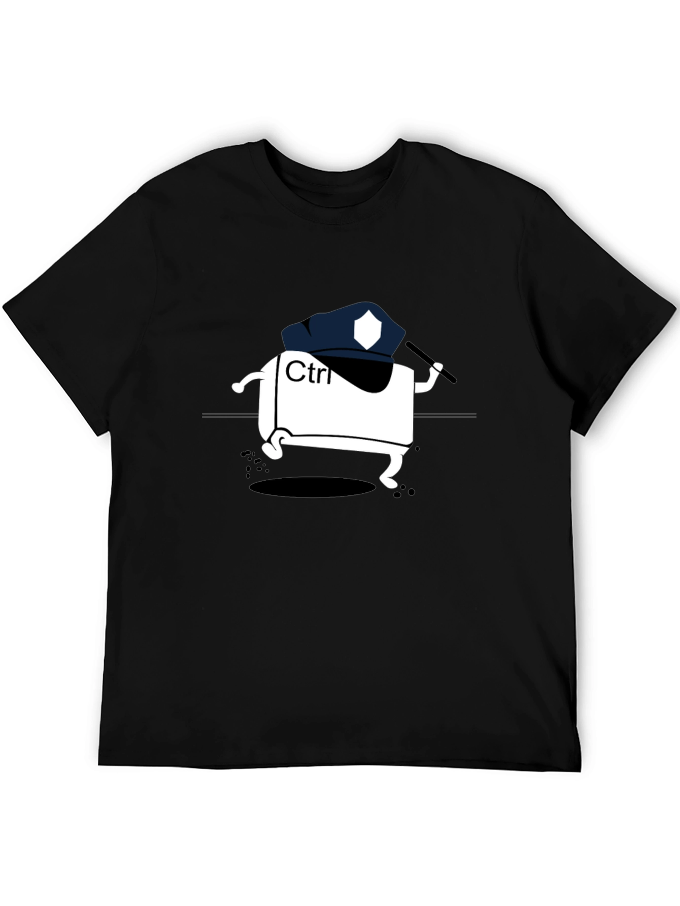 Ctrl Police Black T-Shirt