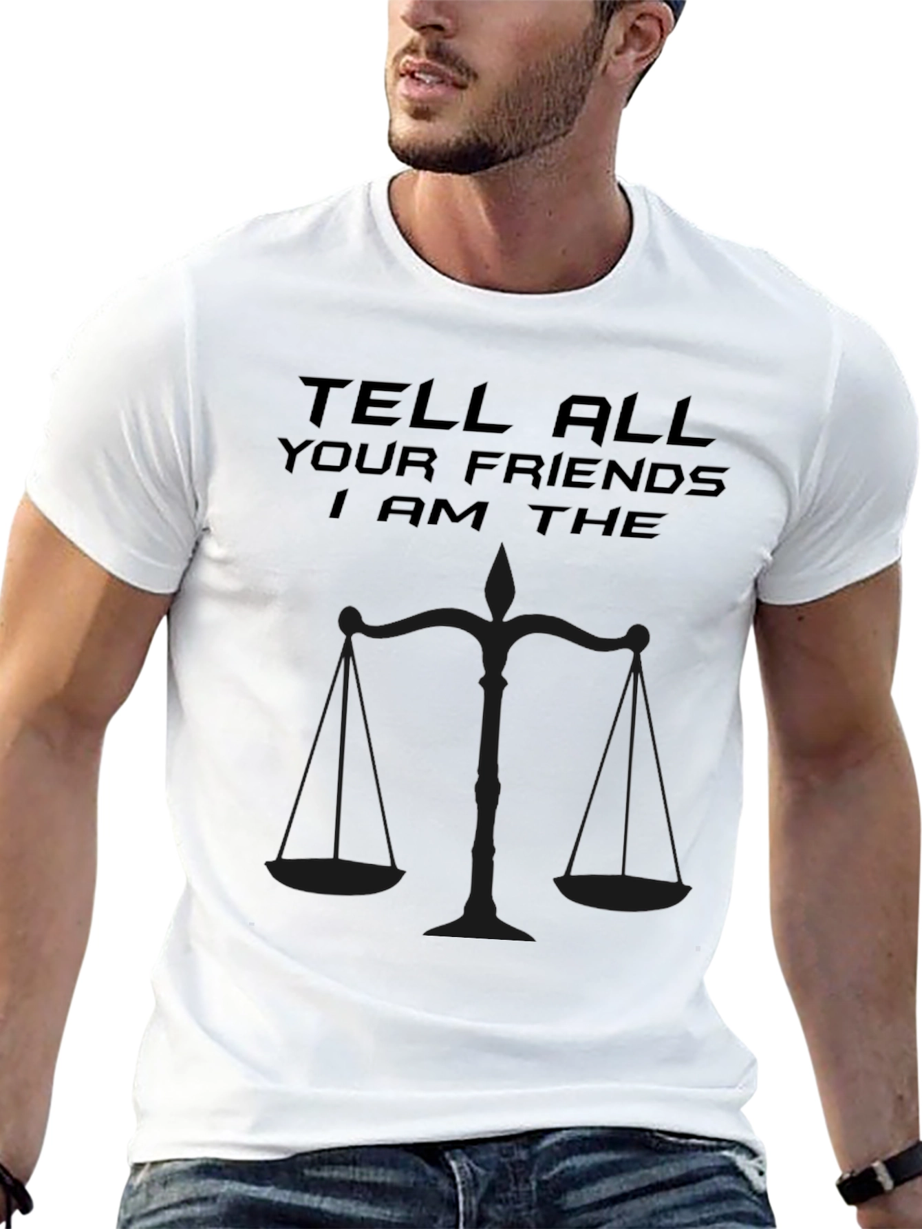 Justice Scales Graphic Tee - Tell All Your Friends!