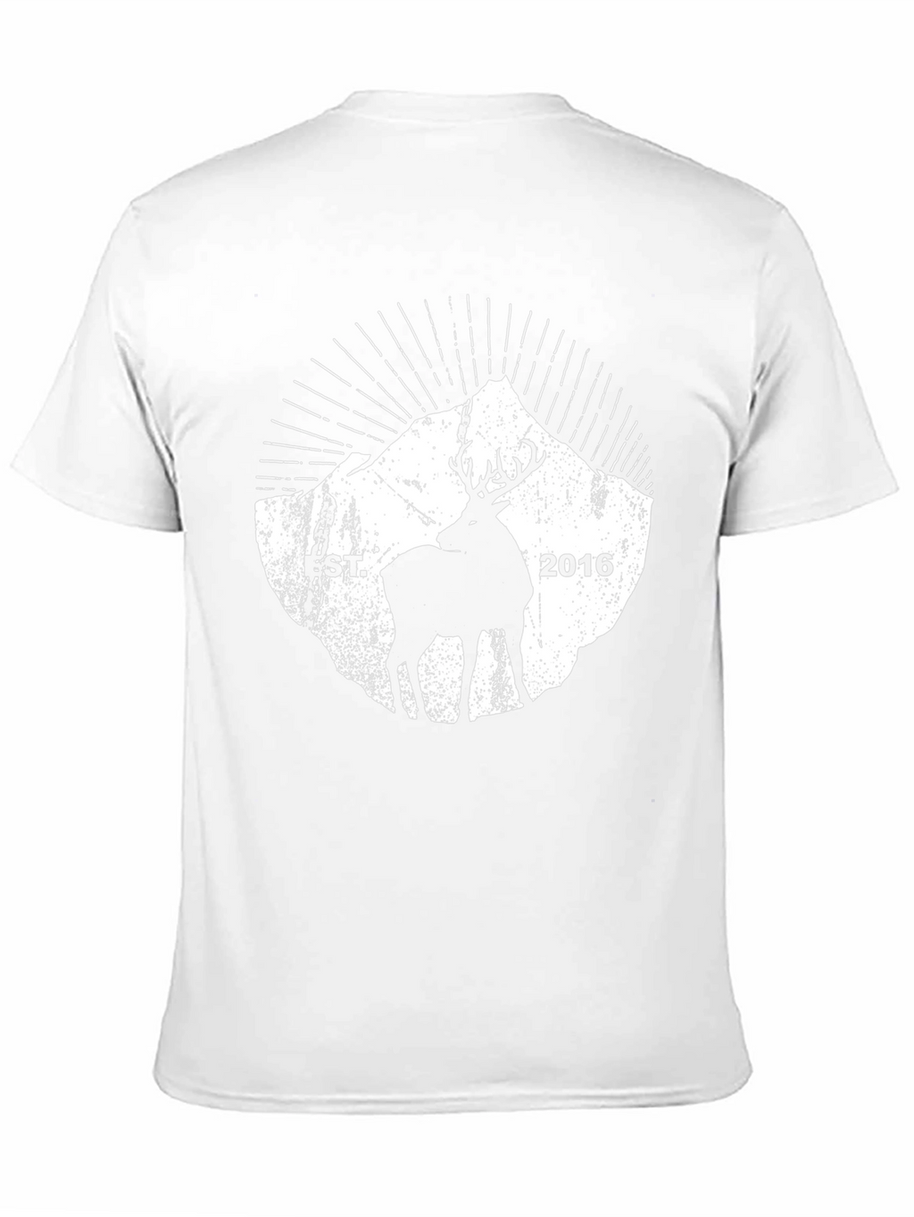 Mens Black Deer & Mountain Graphic Tee