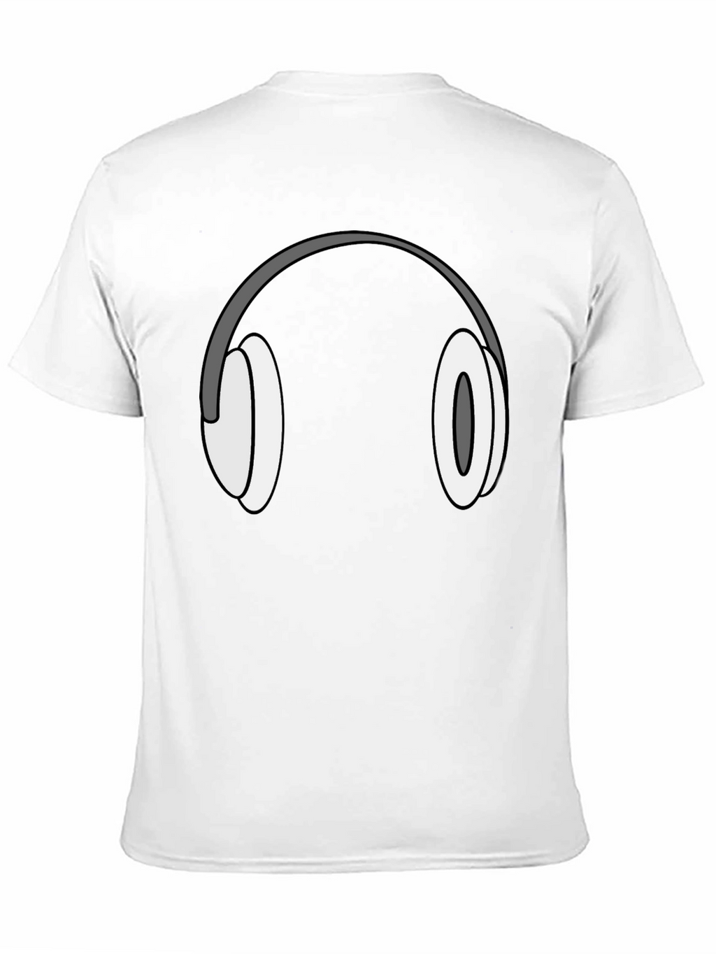 Headphone Graphic T-Shirt - Black Cotton Tee