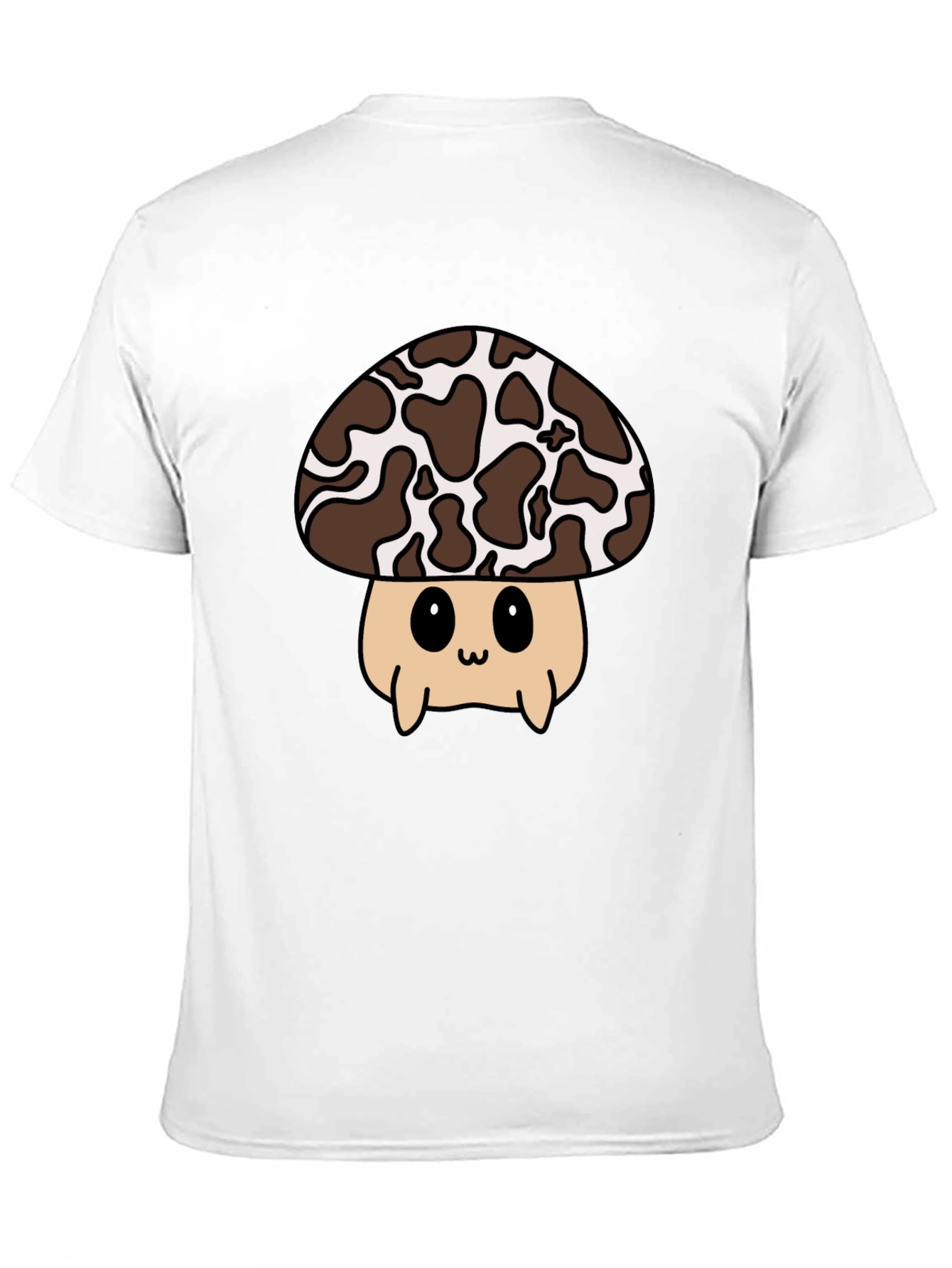 Cute Mushroom Graphic Tee - Black Unisex T-Shirt
