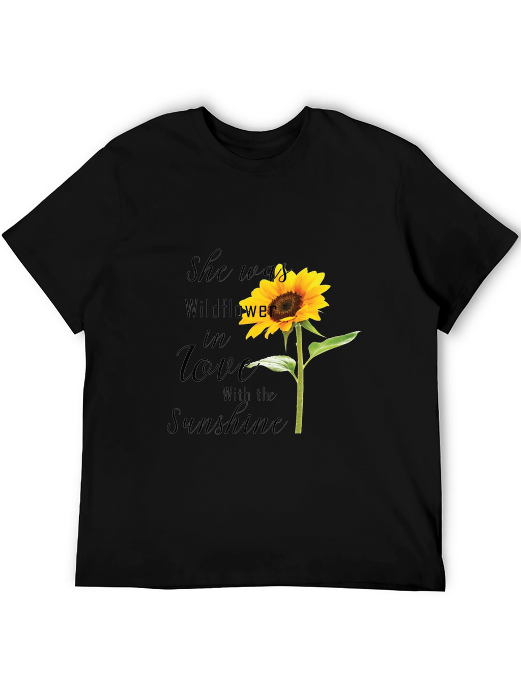 Sunflower Graphic T-Shirt - She Was Wildflower