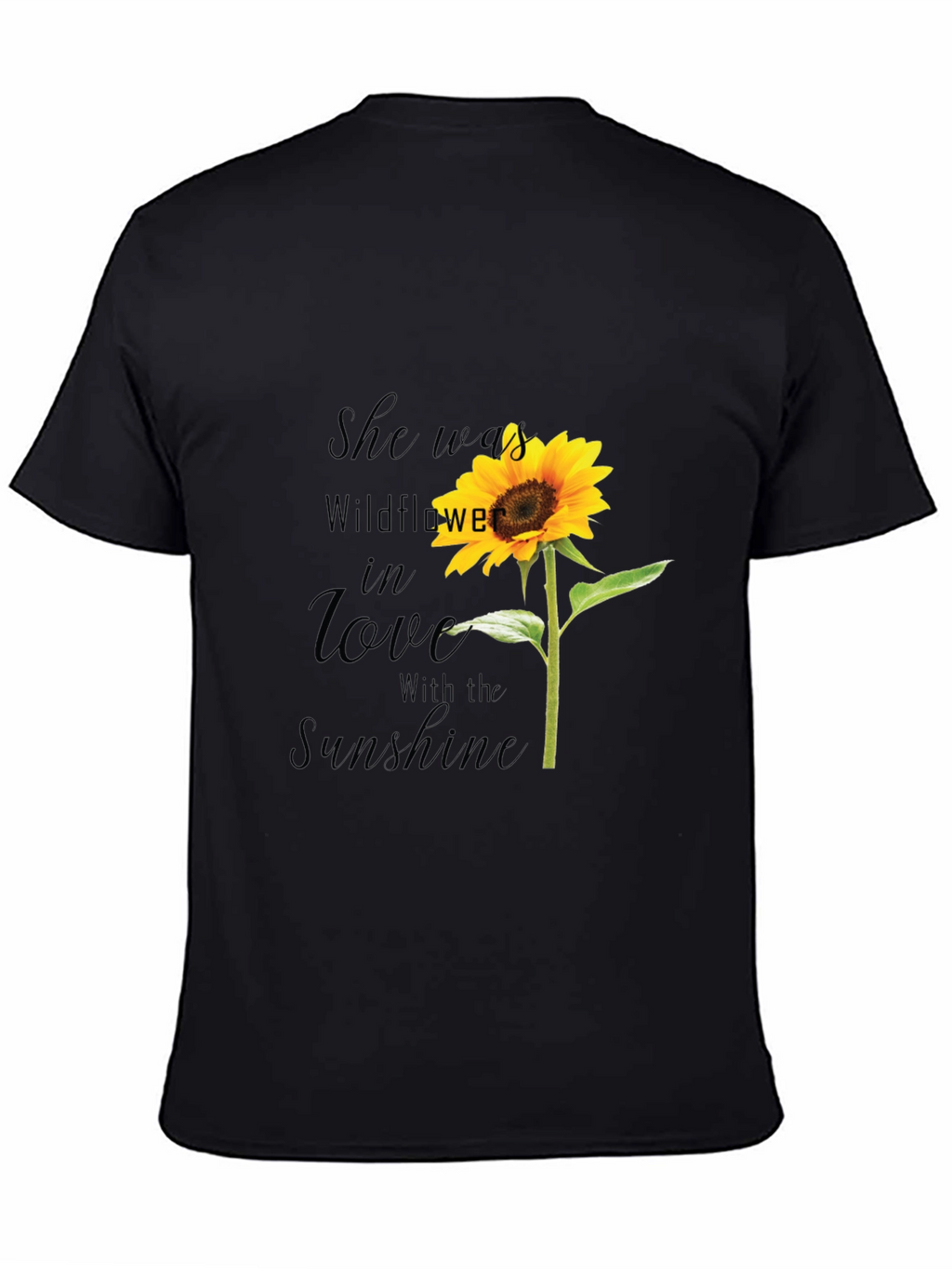 Sunflower Graphic T-Shirt - She Was Wildflower