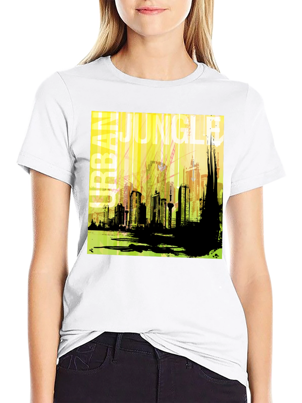 Urban Jungle Graphic T-Shirt - Mens Black Tee