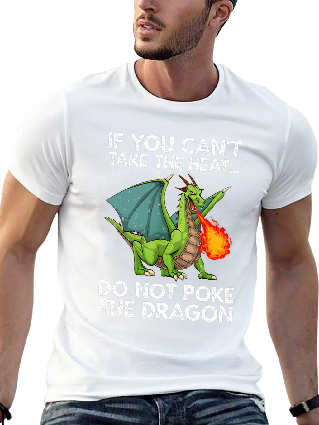 Dragon Graphic T-Shirt: If You Cant Take The Heat...