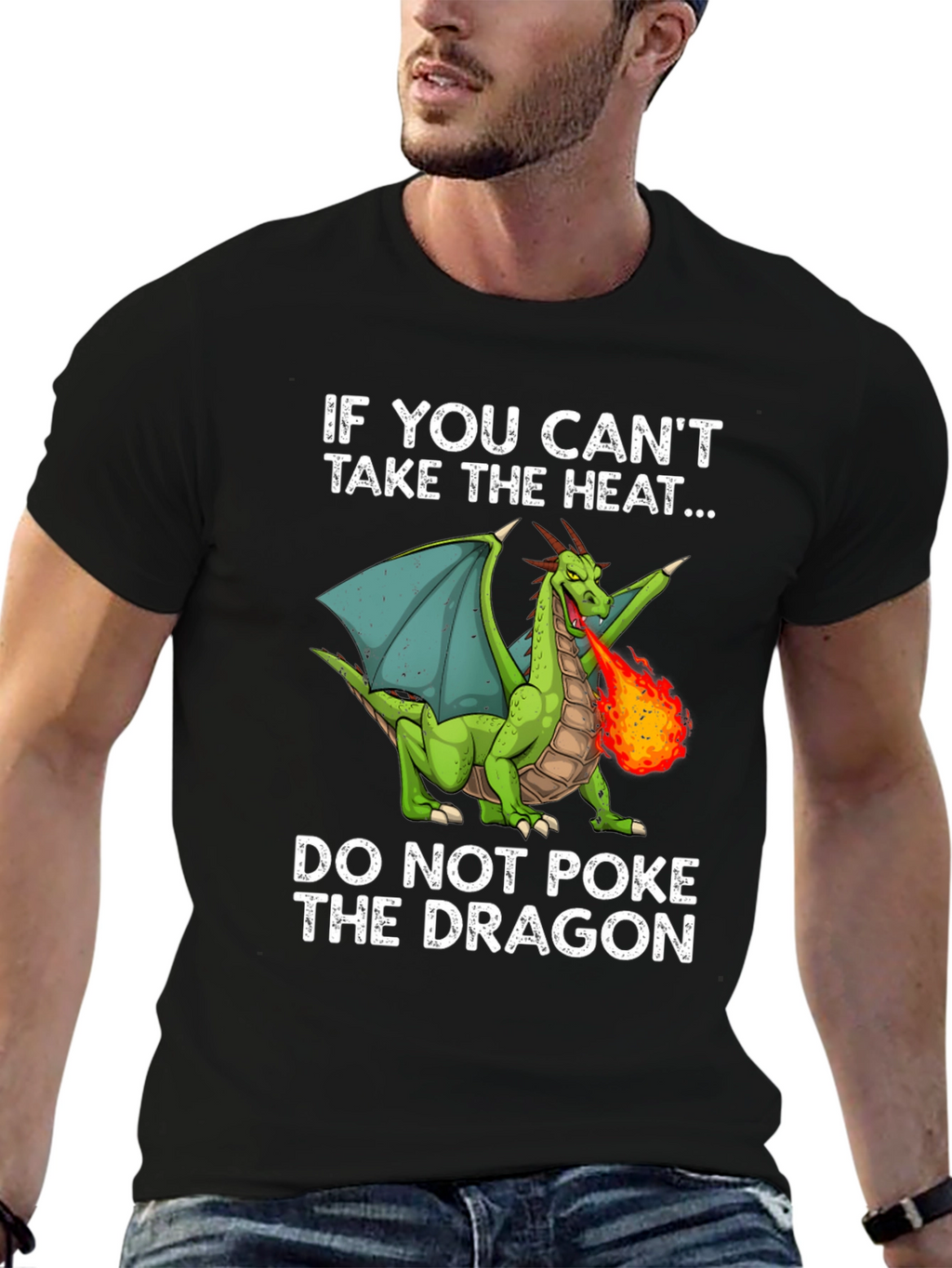 Dragon Graphic T-Shirt: If You Cant Take The Heat...