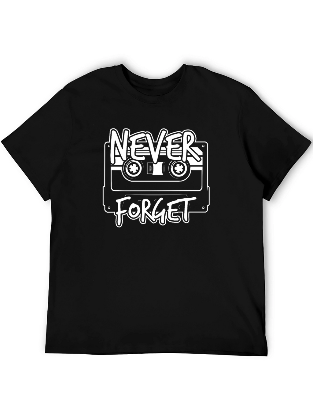 Retro Never Forget Cassette Tape Graphic Tee