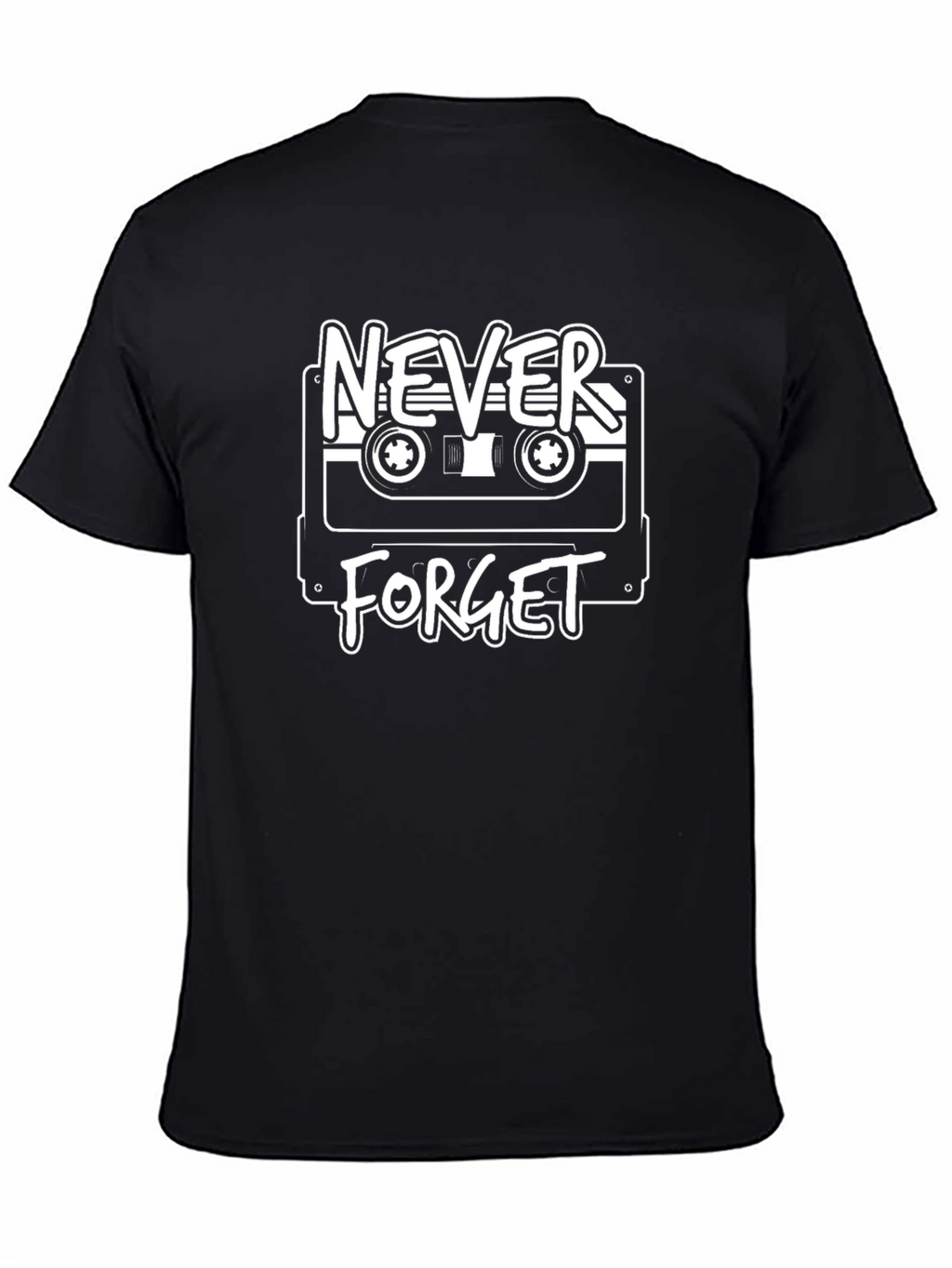 Retro Never Forget Cassette Tape Graphic Tee