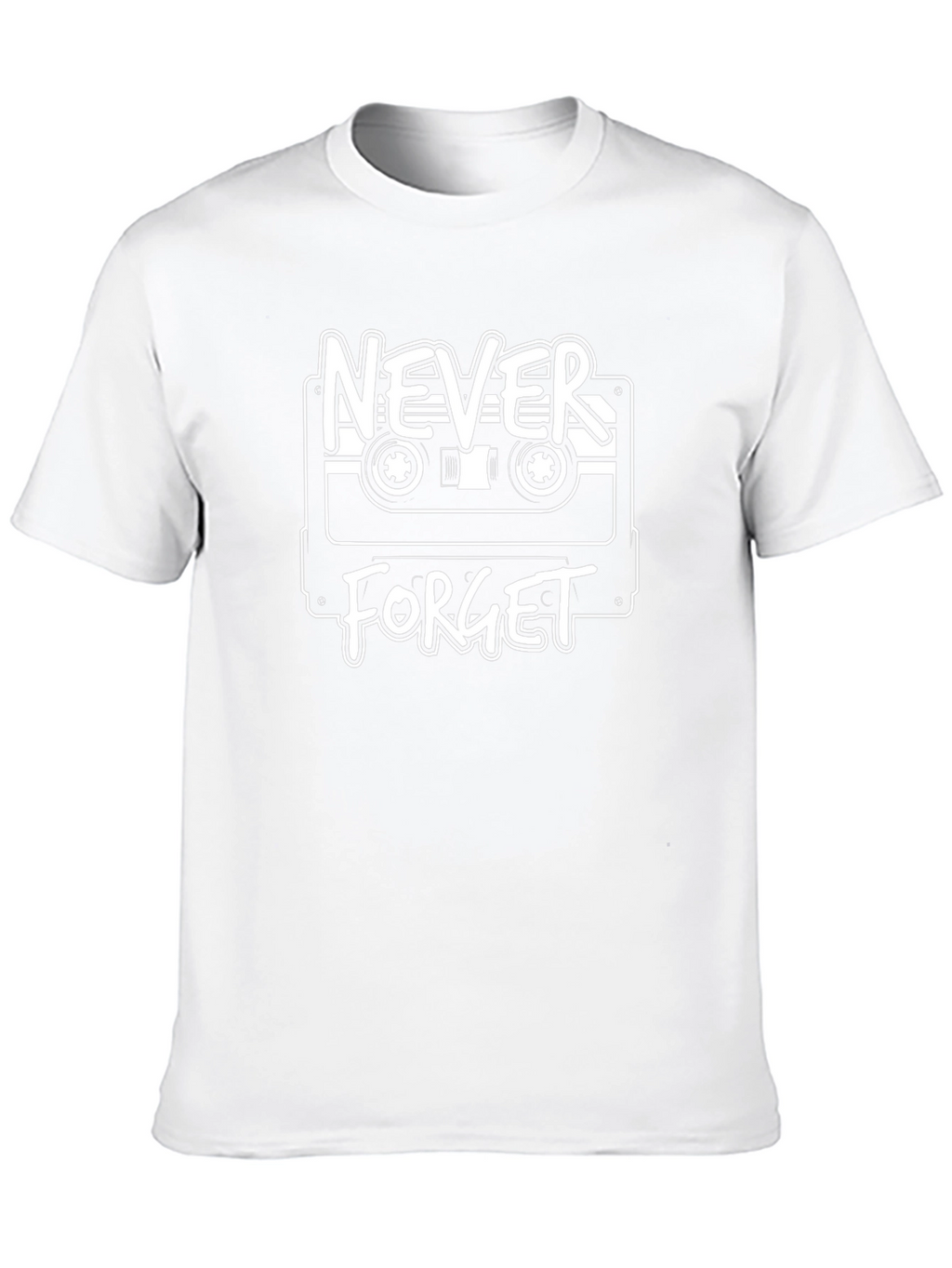 Retro Never Forget Cassette Tape Graphic Tee