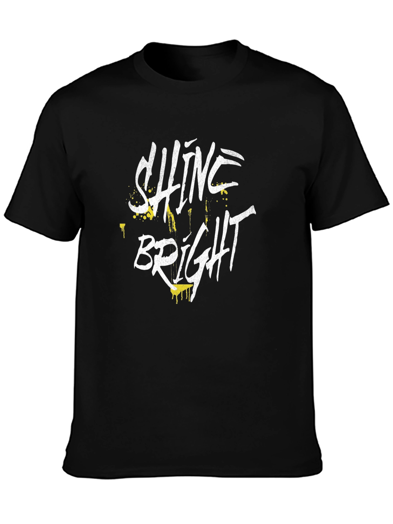 Shine Bright Graphic Tee - Stylish Black T-Shirt