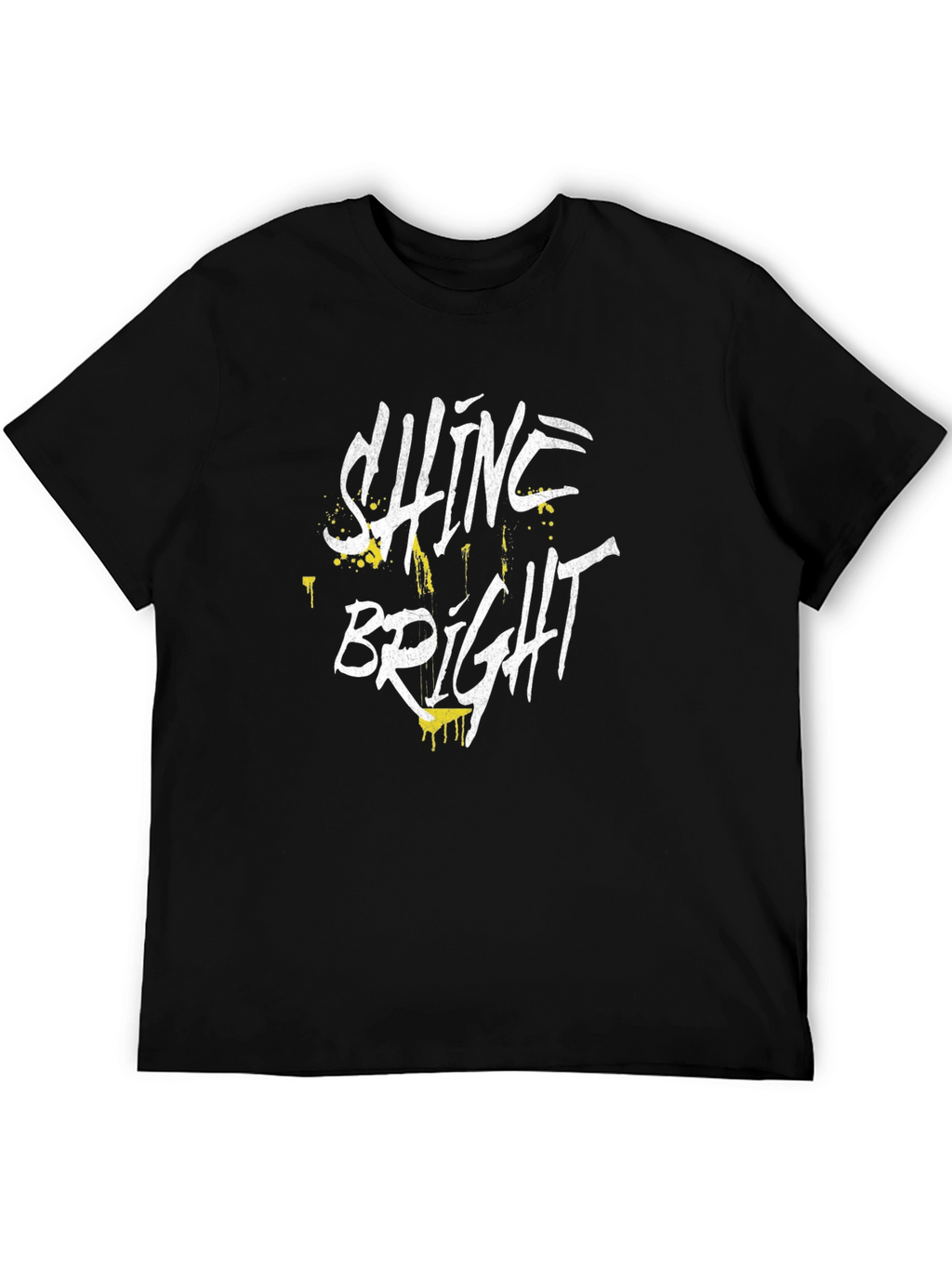 Shine Bright Graphic Tee - Stylish Black T-Shirt