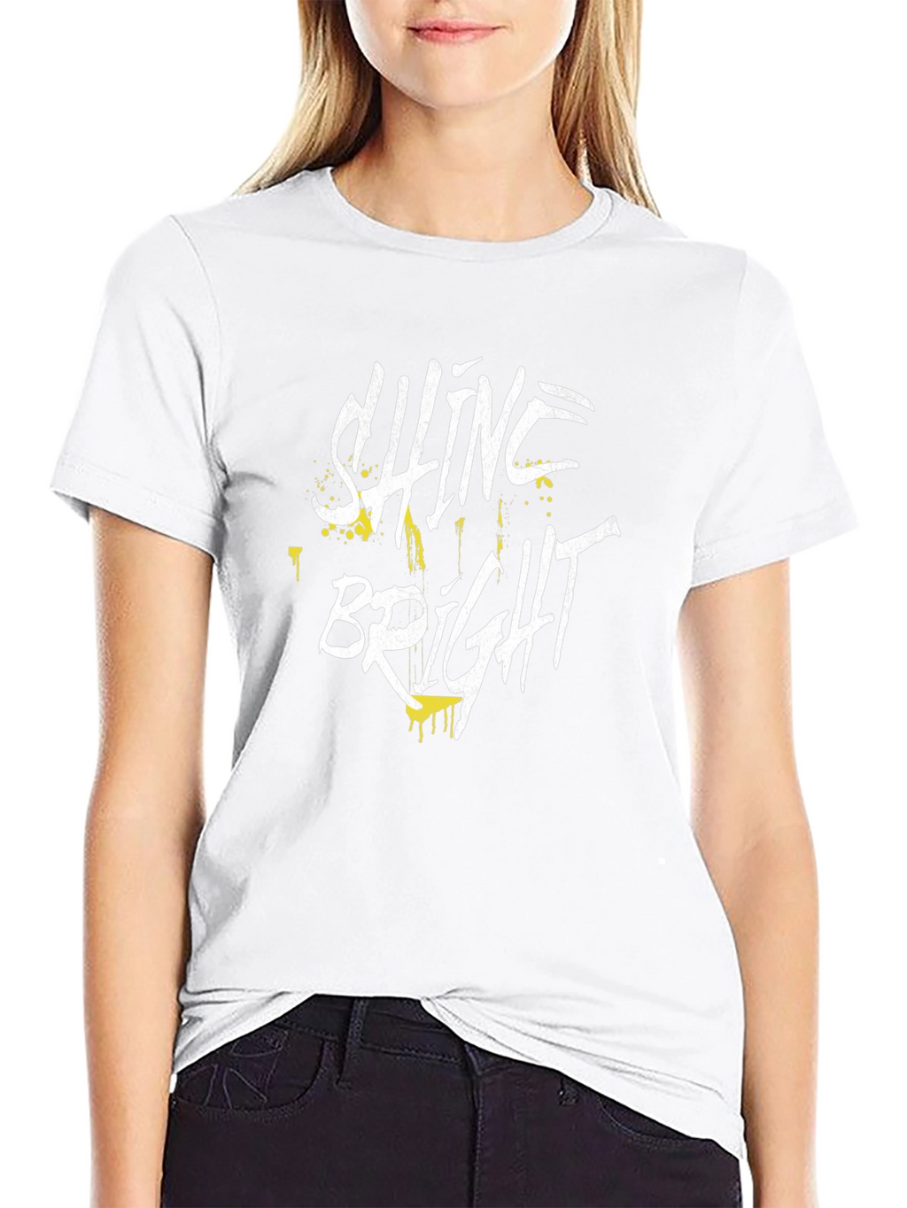 Shine Bright Graphic Tee - Stylish Black T-Shirt