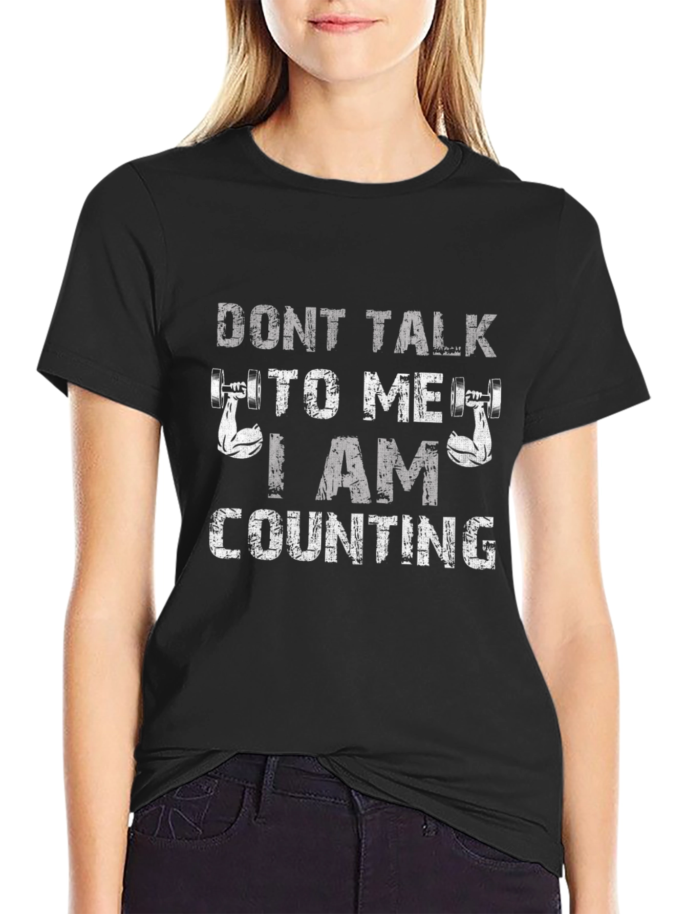 Dont Talk To Me I Am Counting Gym T-Shirt