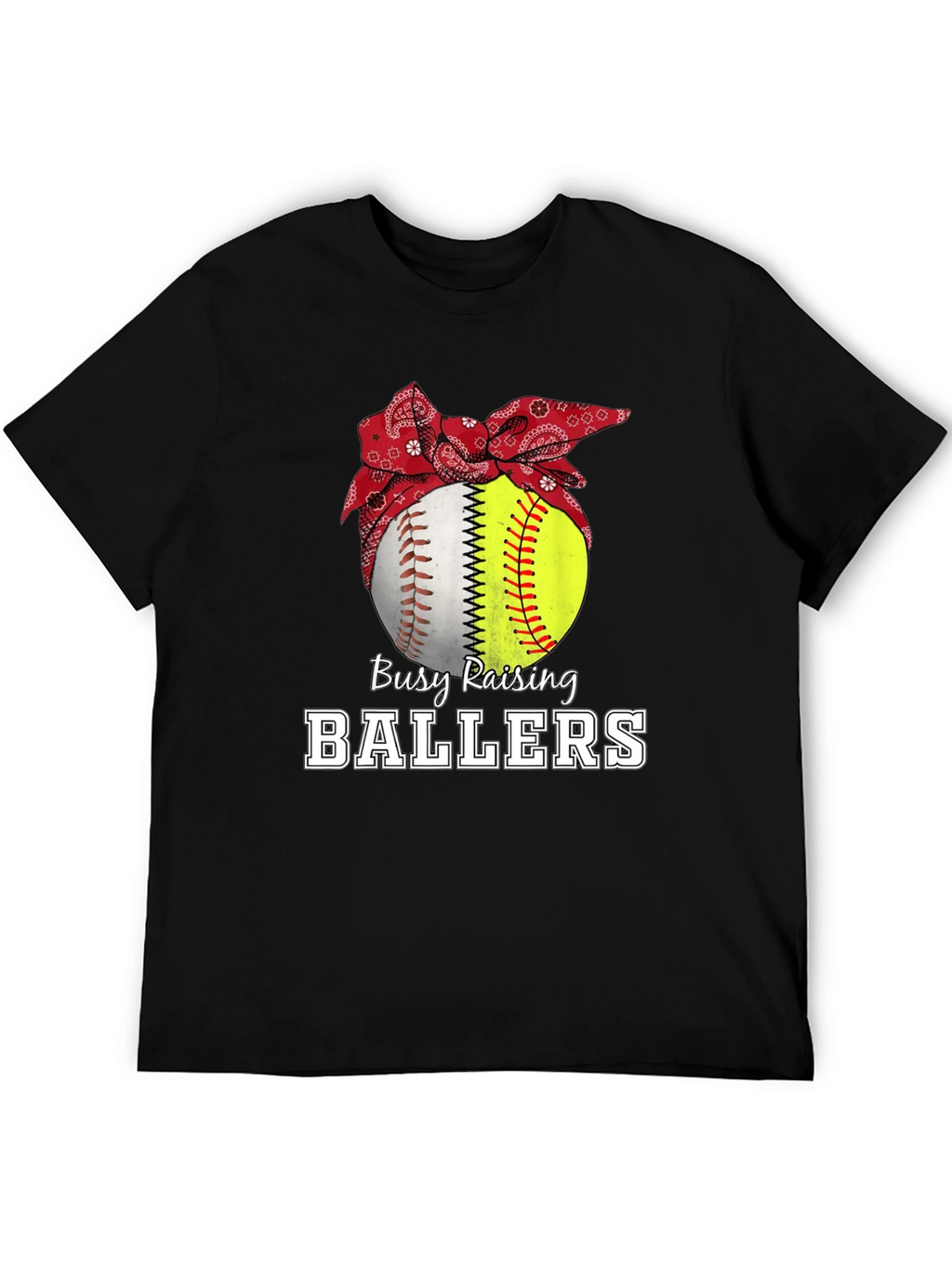 Busy Raising Ballers Graphic T-Shirt
