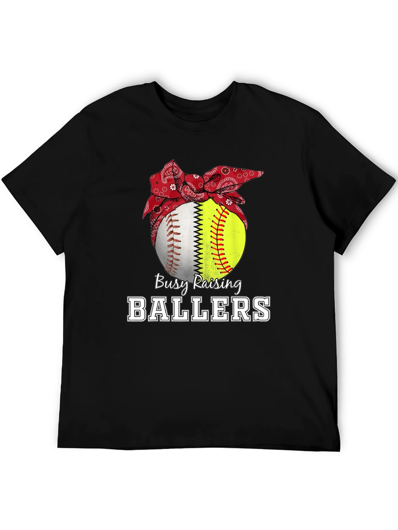 Busy Raising Ballers Graphic T-Shirt