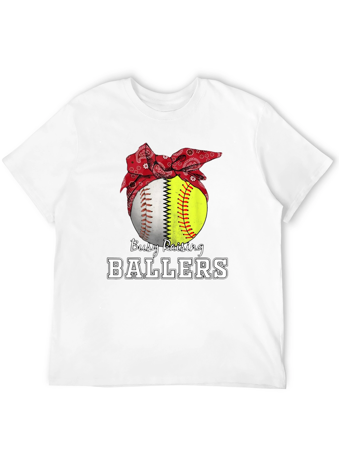 Busy Raising Ballers Graphic T-Shirt