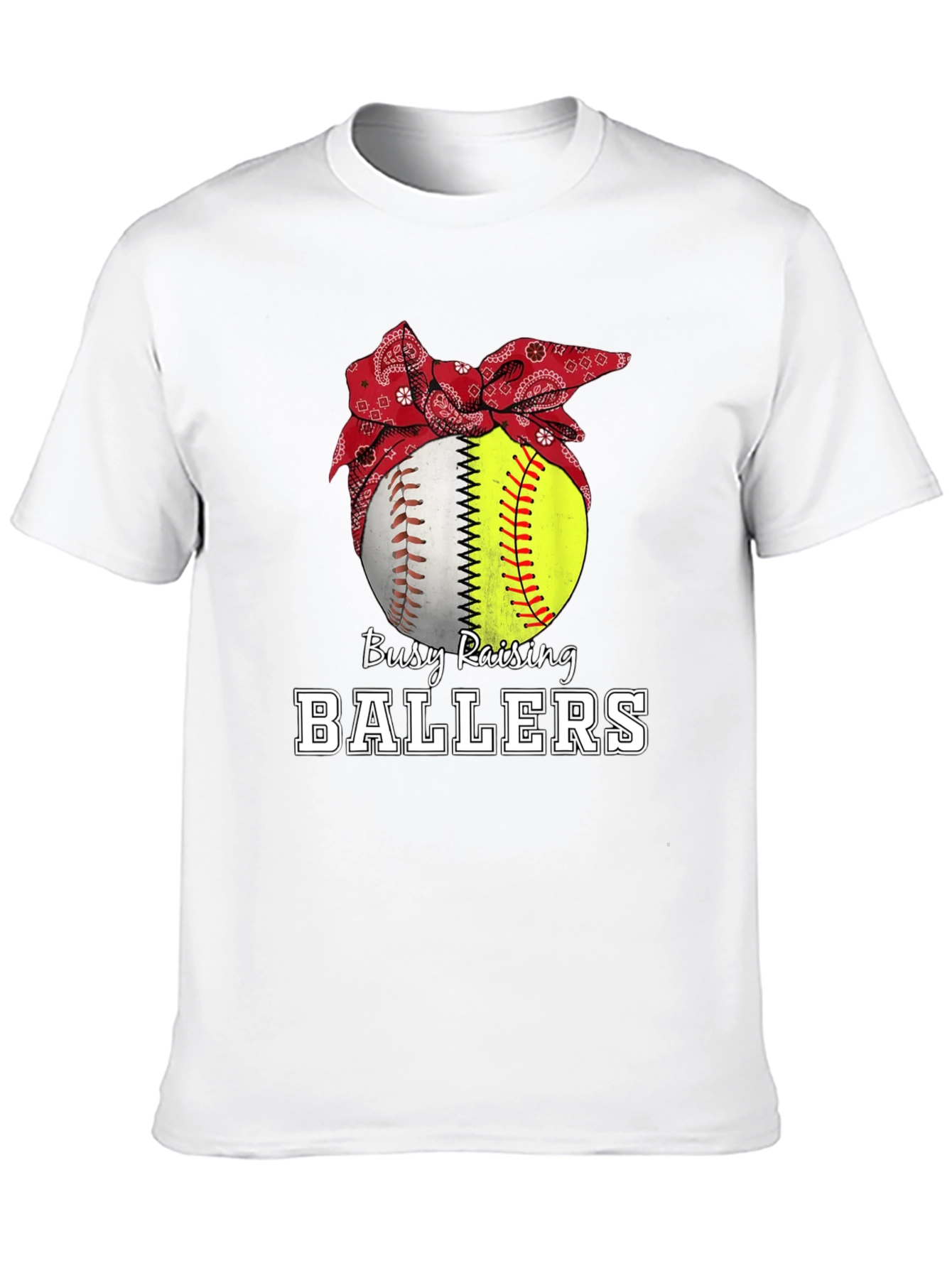Busy Raising Ballers Graphic T-Shirt
