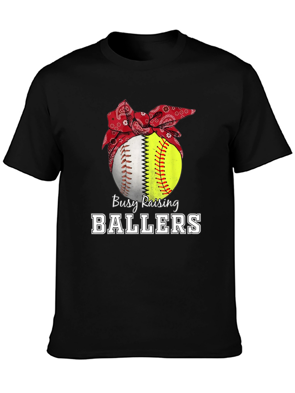 Busy Raising Ballers Graphic T-Shirt