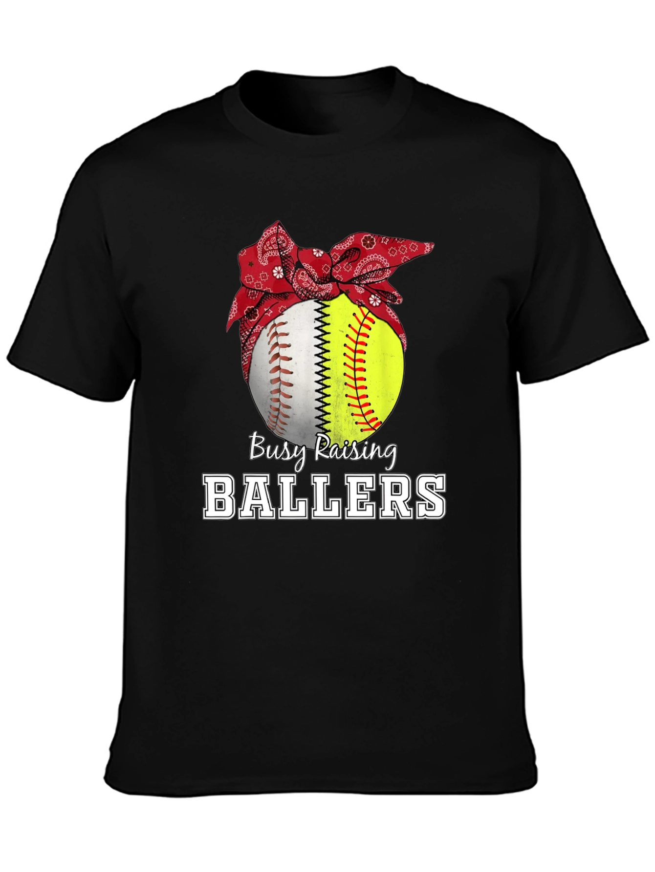Busy Raising Ballers Graphic T-Shirt