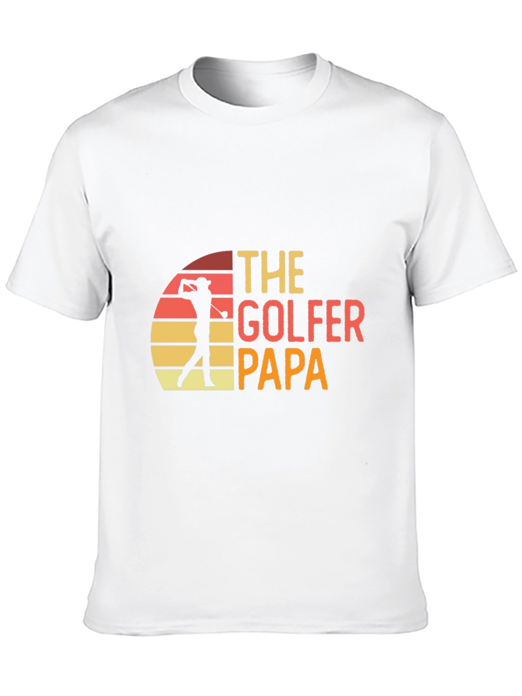 The Golfer Papa Retro Graphic T-Shirt