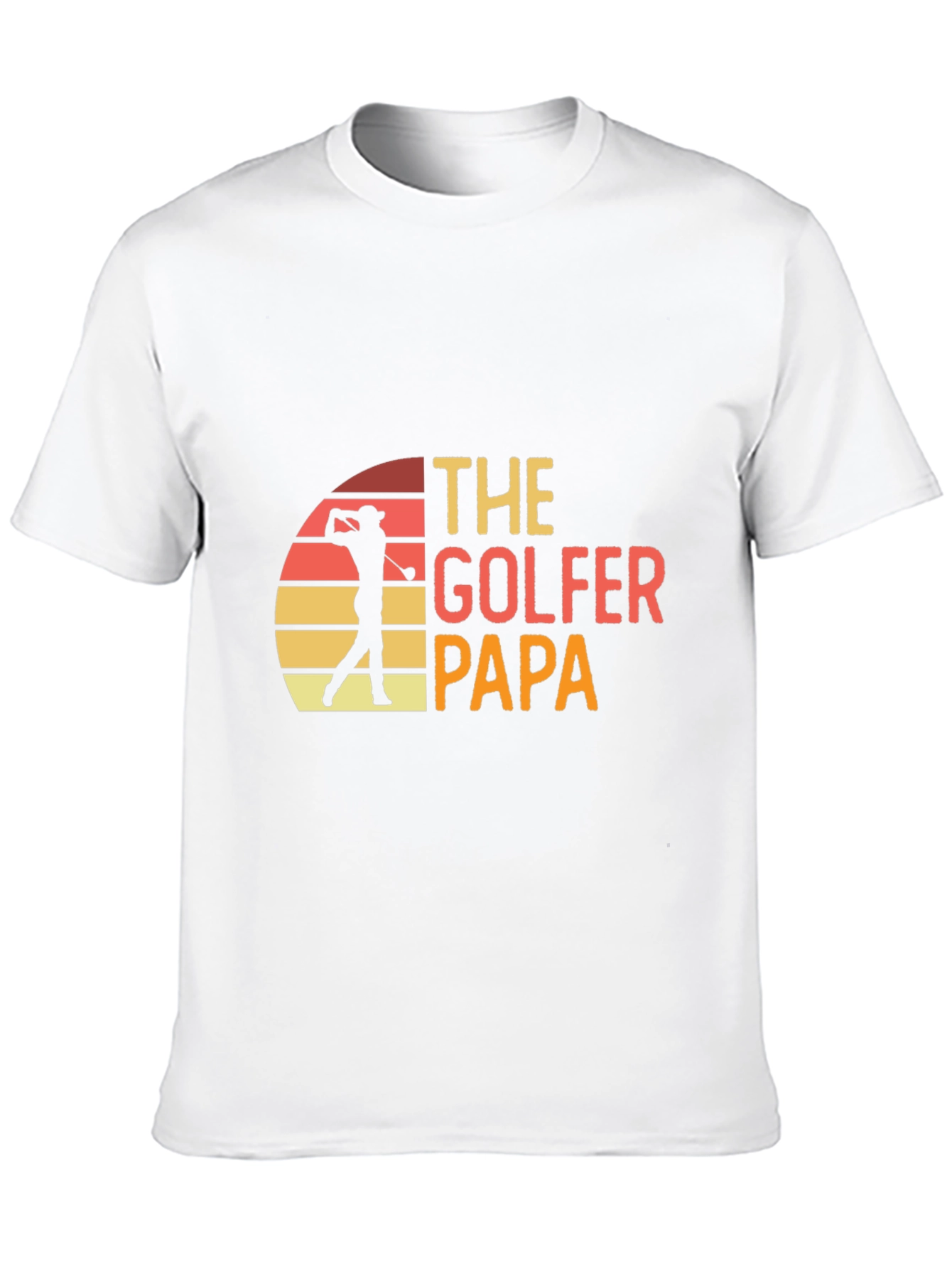 The Golfer Papa Retro Graphic T-Shirt
