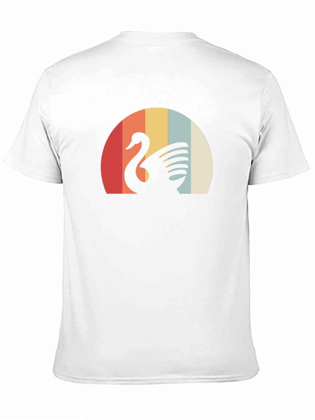 Retro Swan Graphic Tee - Stylish Comfort