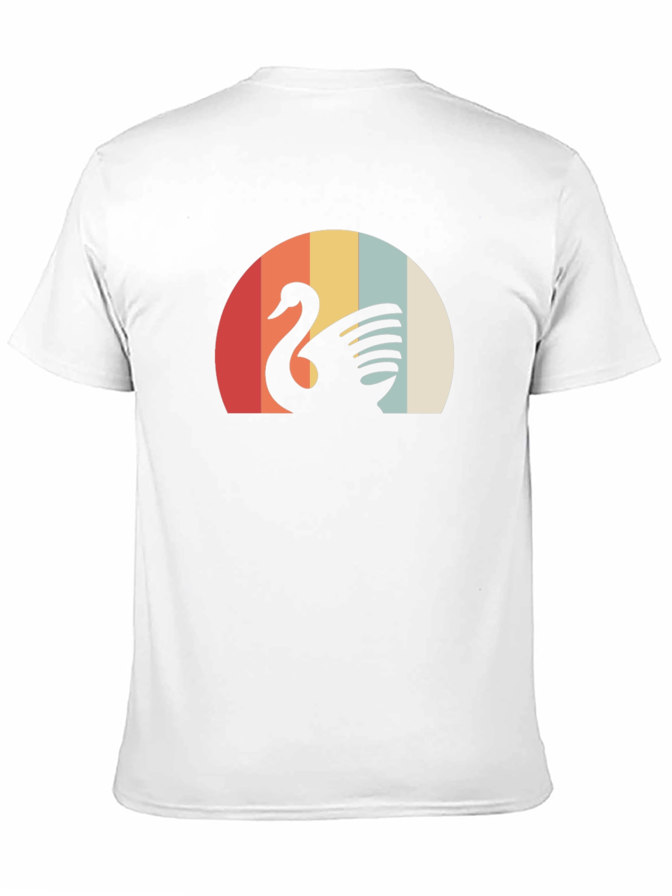 Retro Swan Graphic Tee - Stylish Comfort