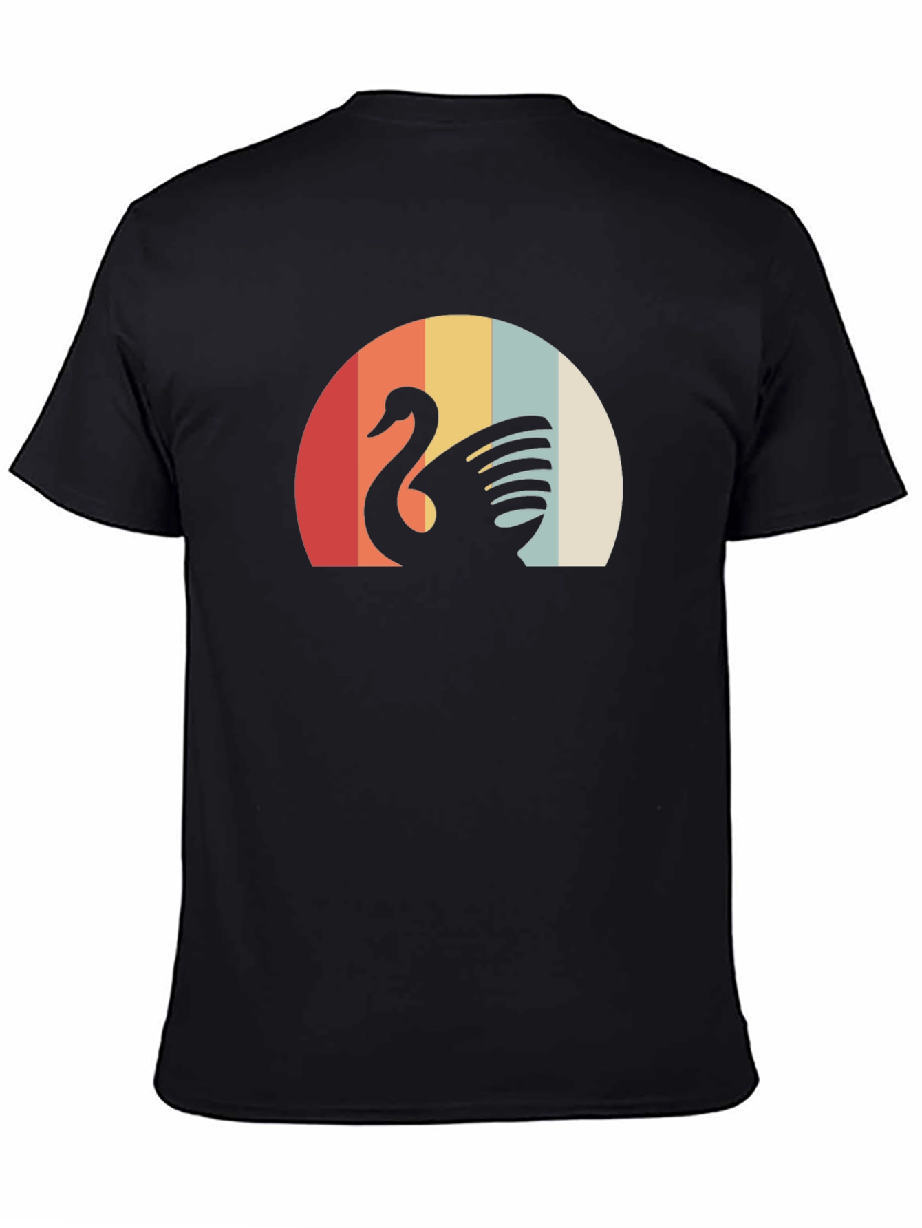 Retro Swan Graphic Tee - Stylish Comfort