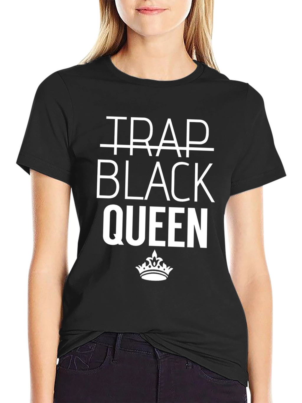 Trap Black Queen Graphic Tee - Stylish Streetwear T-Shirt
