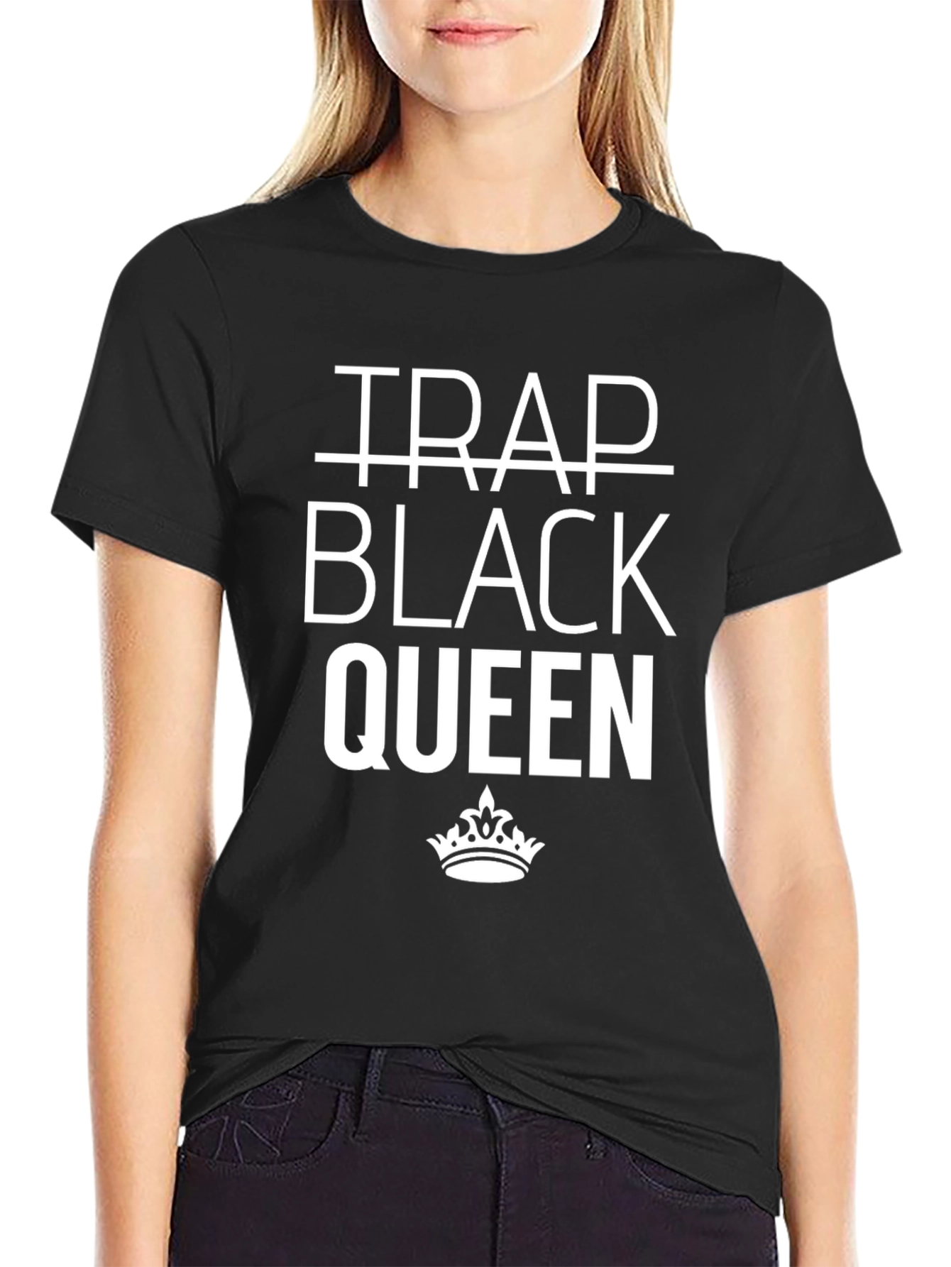Trap Black Queen Graphic Tee - Stylish Streetwear T-Shirt