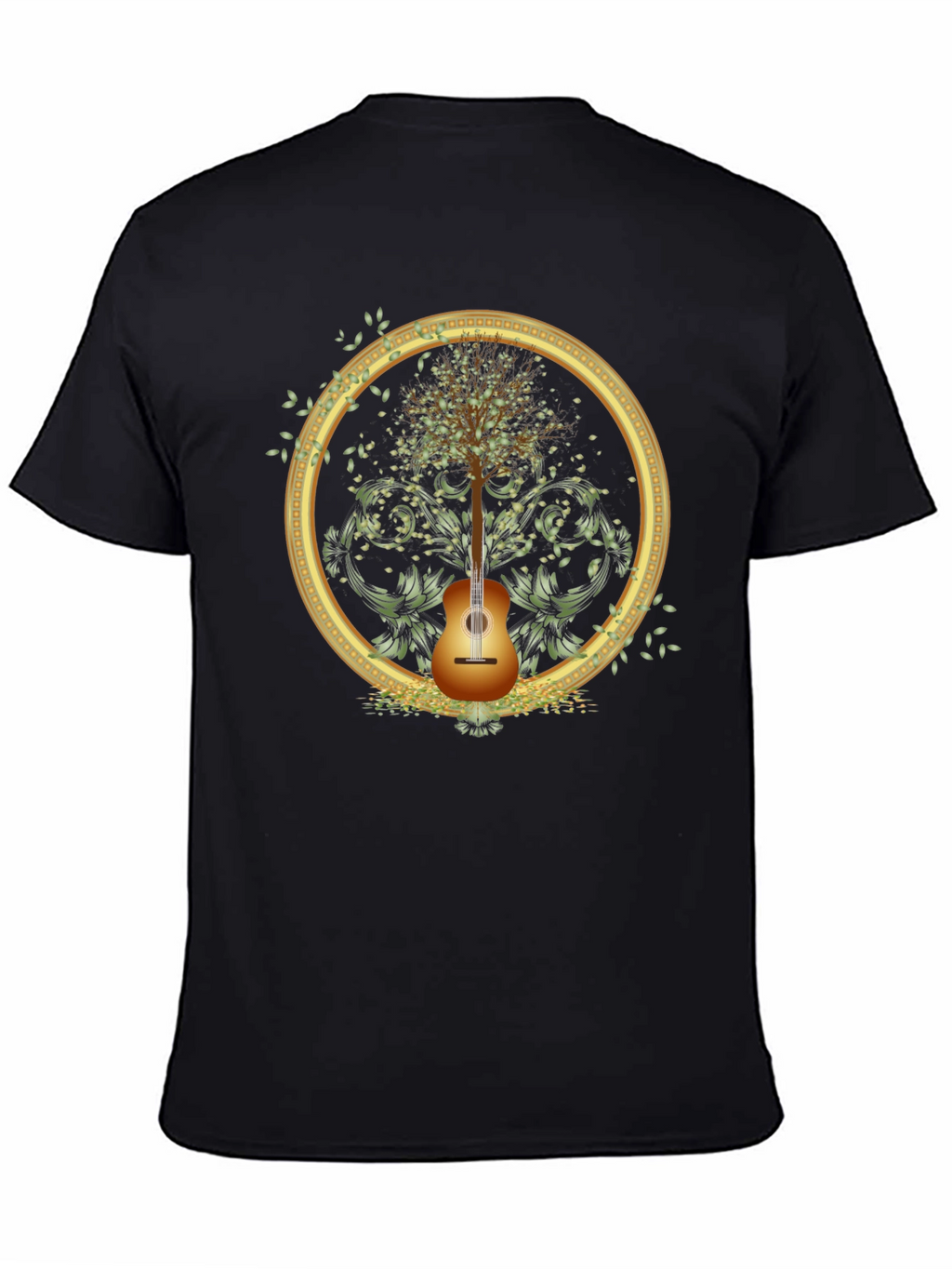 Guitar Tree Graphic Tee - Musical Nature Shirt