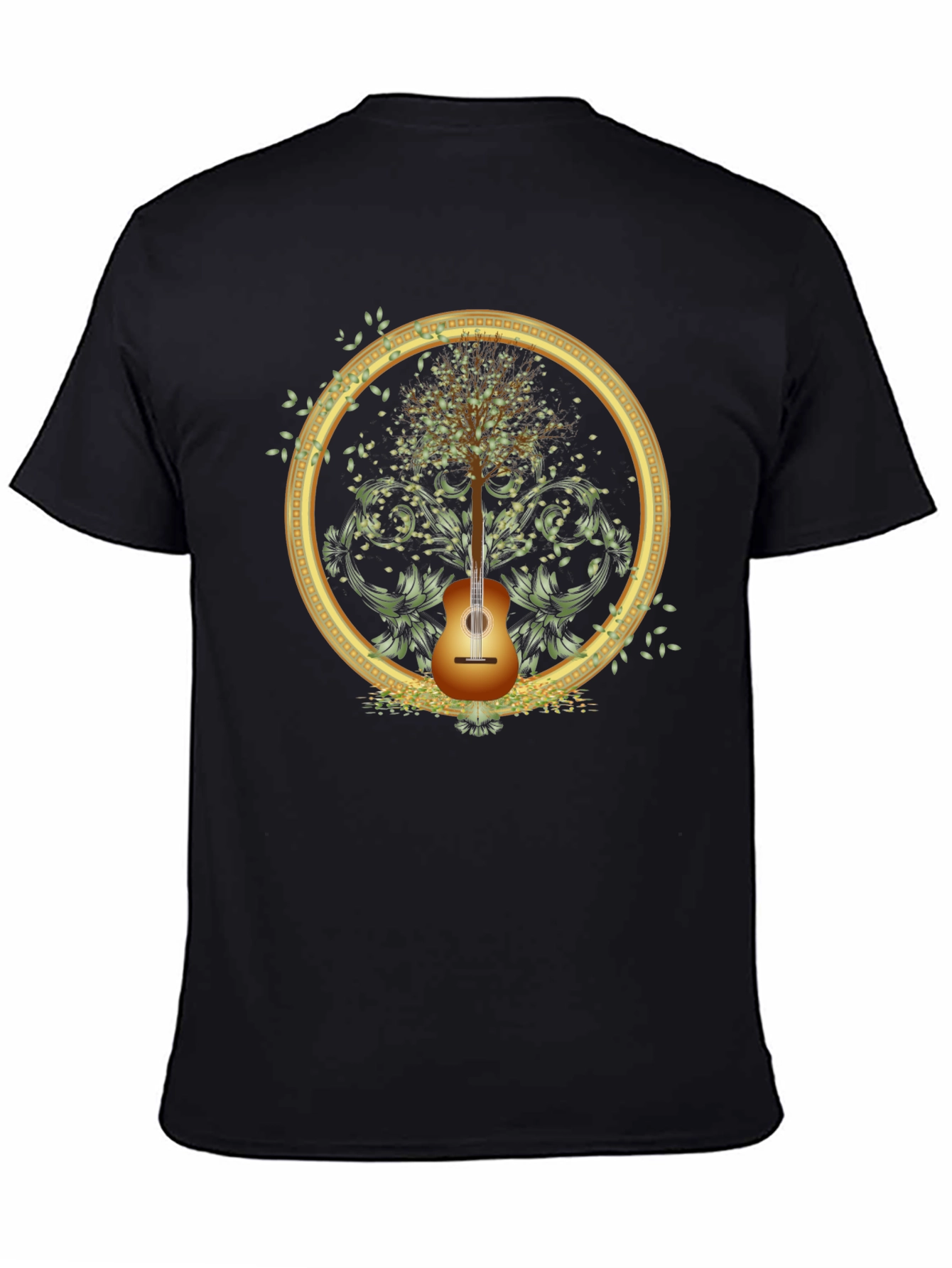Guitar Tree Graphic Tee - Musical Nature Shirt
