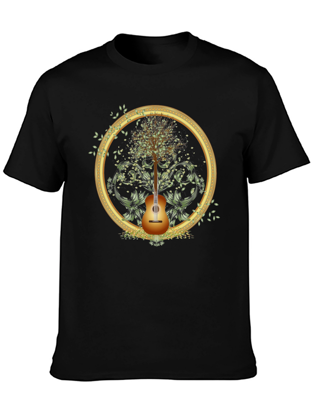 Guitar Tree Graphic Tee - Musical Nature Shirt