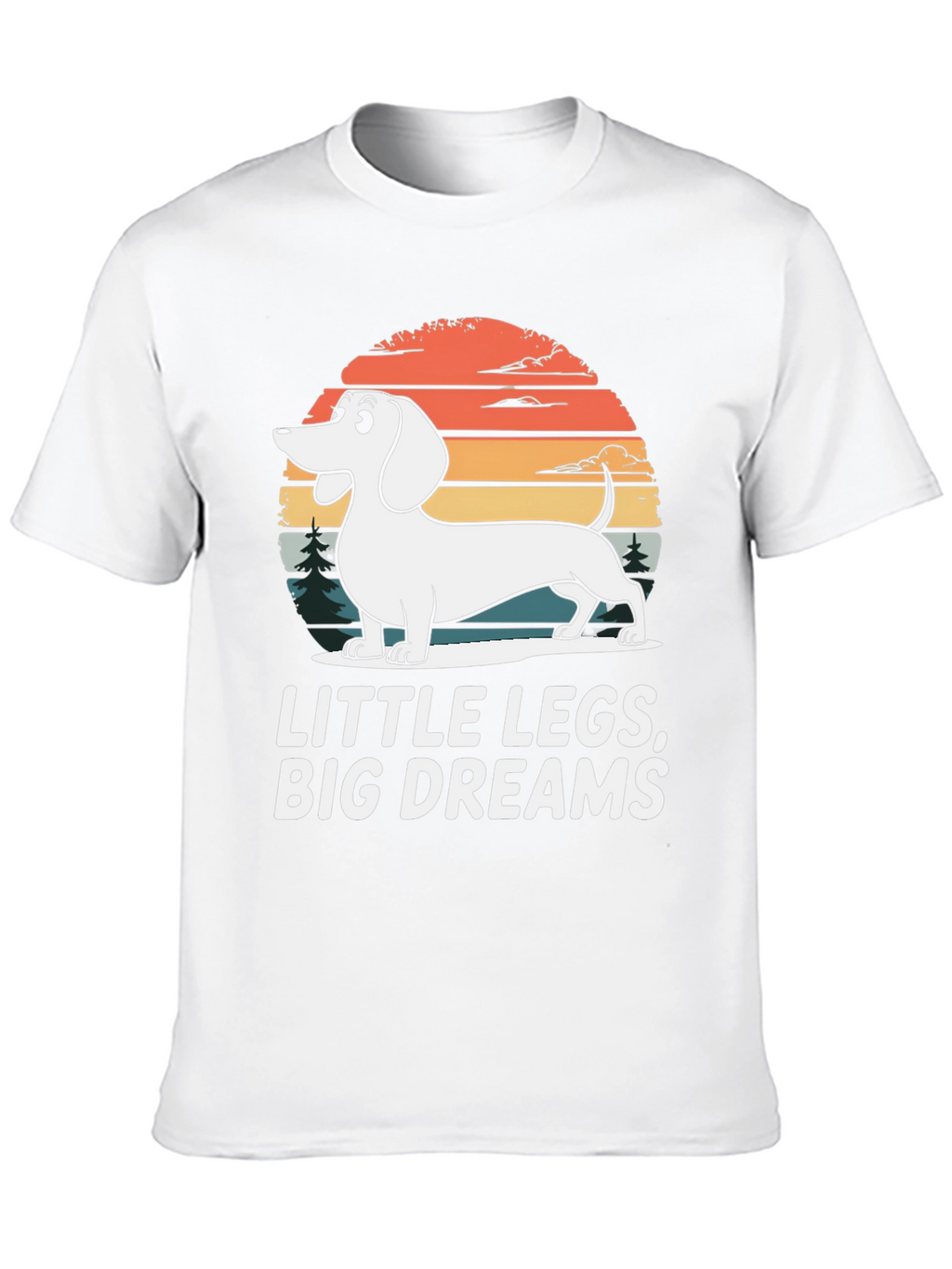 Dachshund Little Legs Big Dreams Graphic Tee