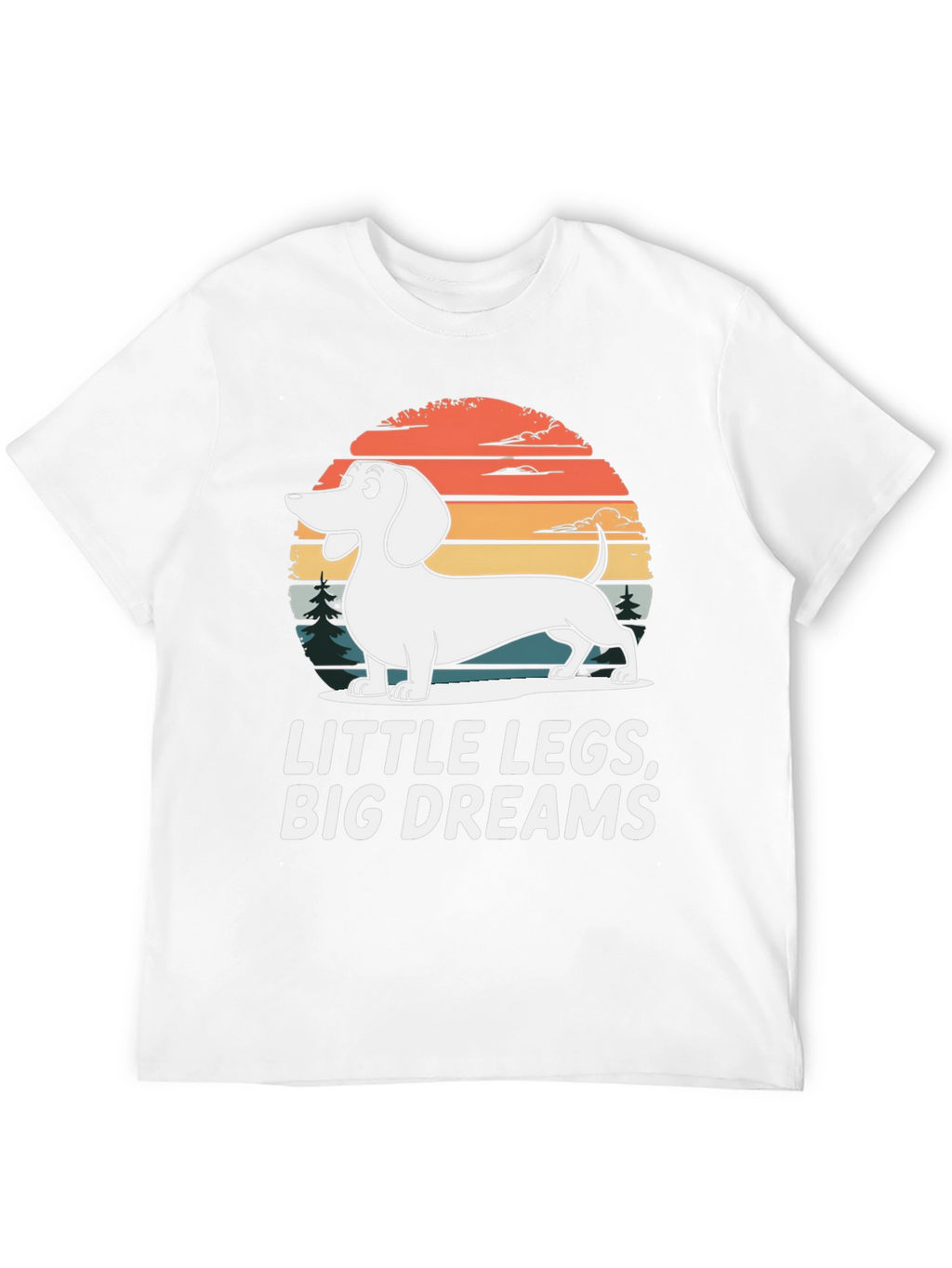 Dachshund Little Legs Big Dreams Graphic Tee