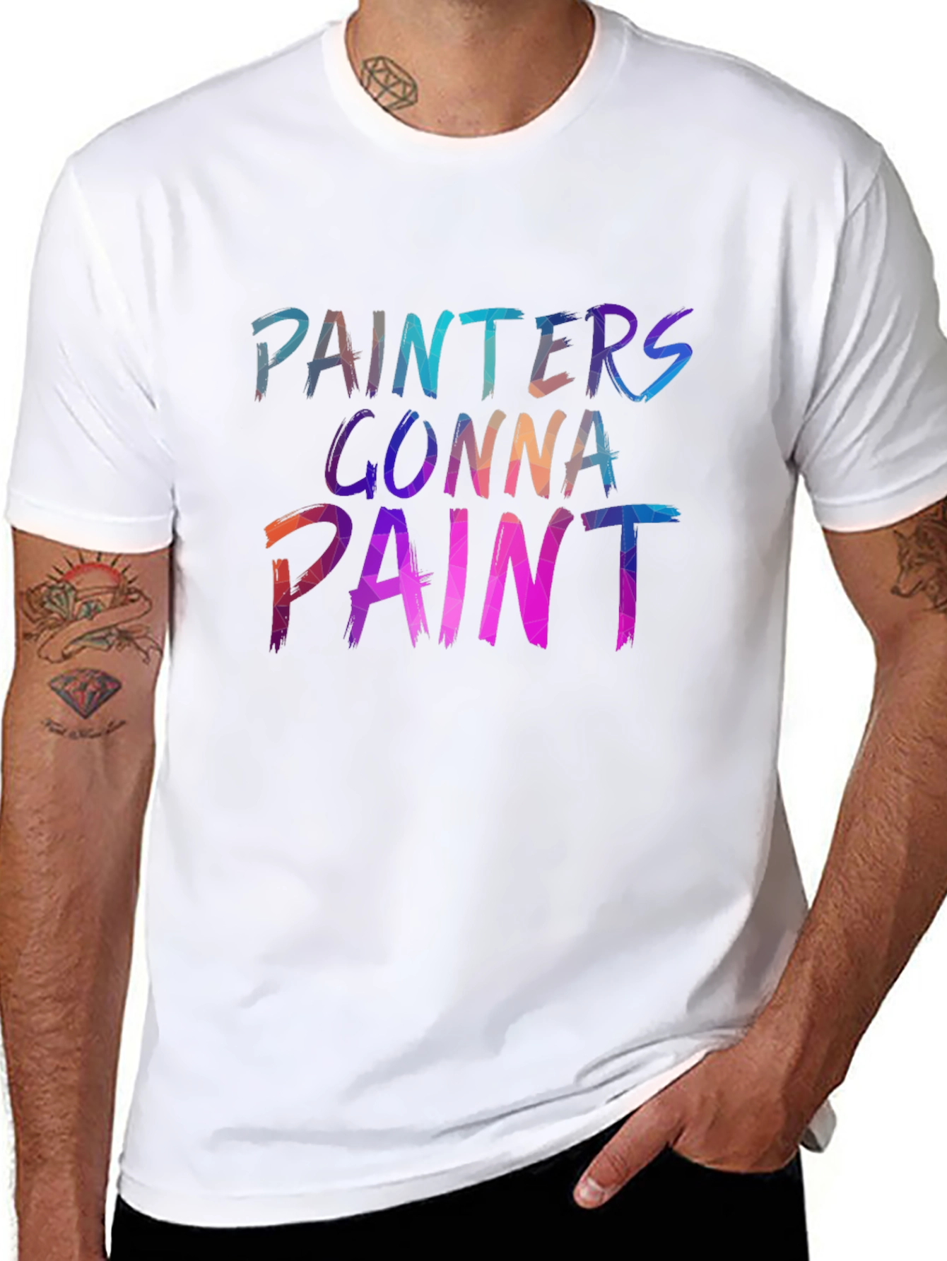 Painter Gonna Paint Black Graphic Tee