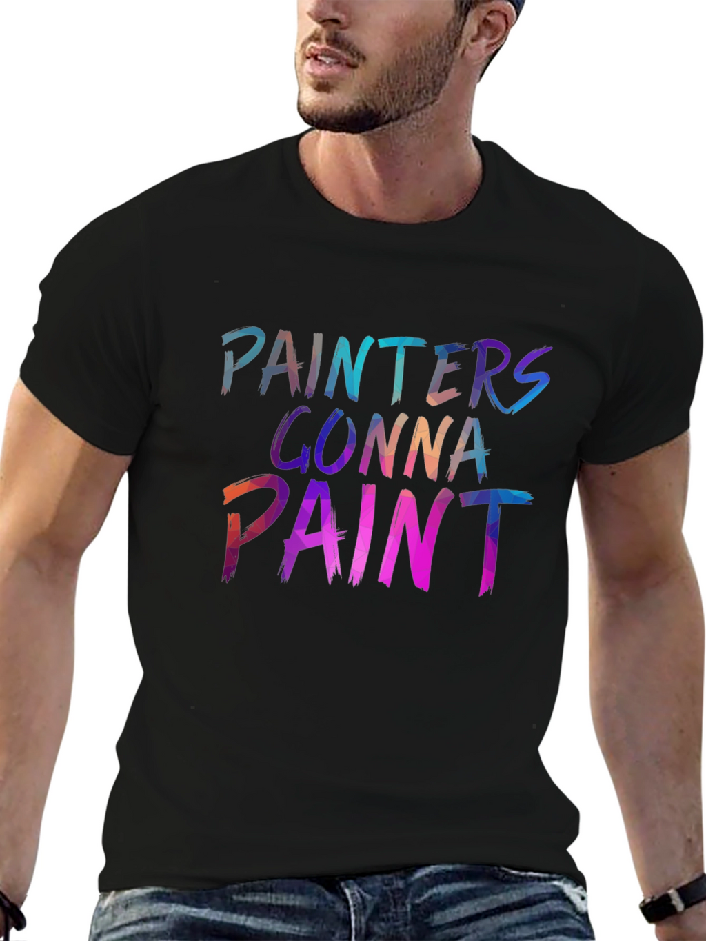 Painter Gonna Paint Black Graphic Tee