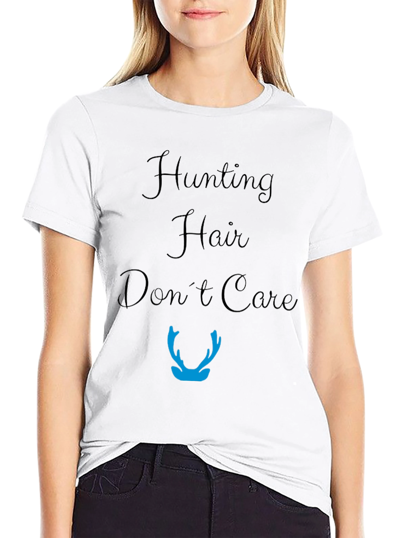 Hunting Hair Dont Care Graphic Tee