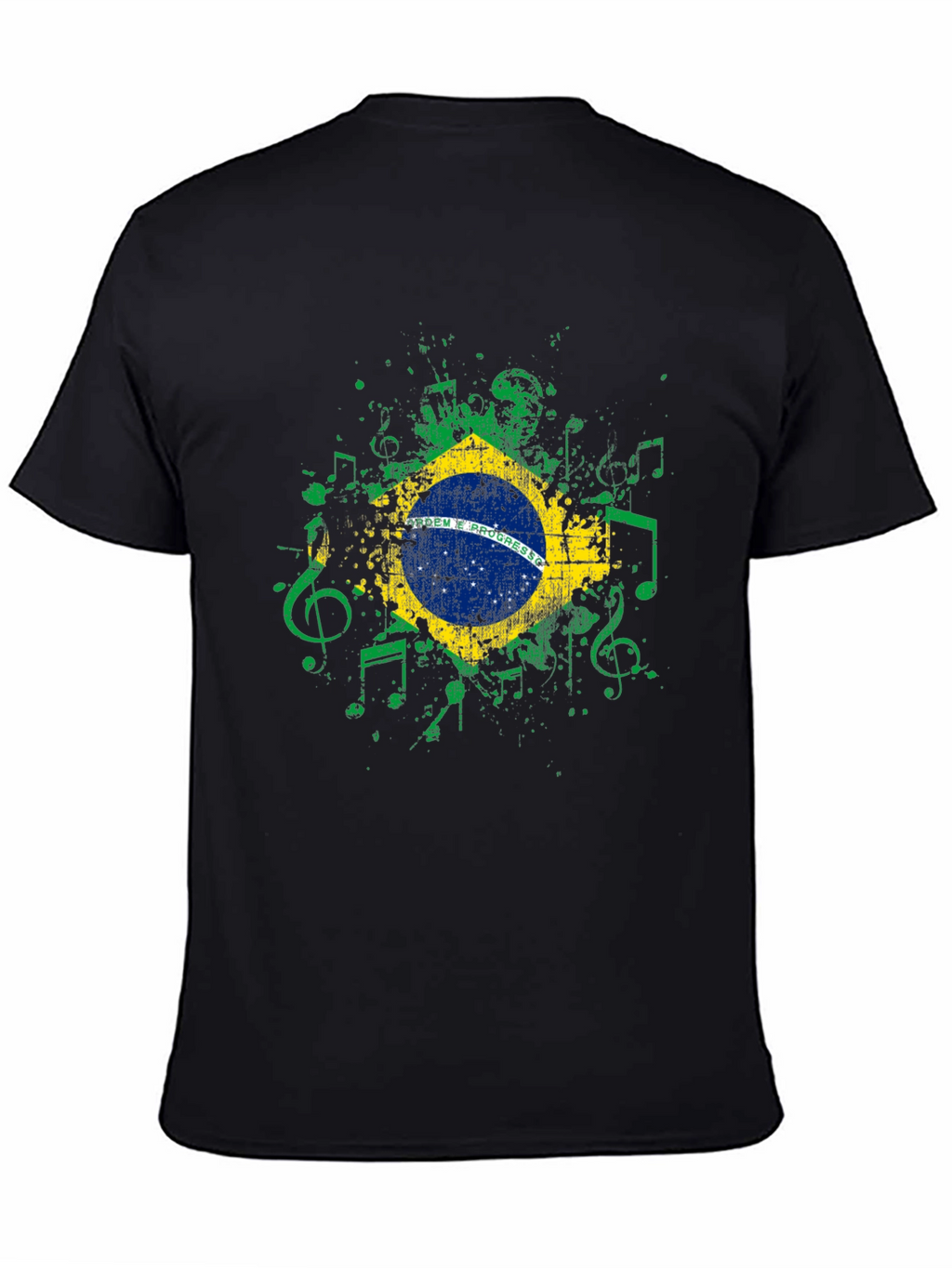 Brazil Flag Music T-Shirt