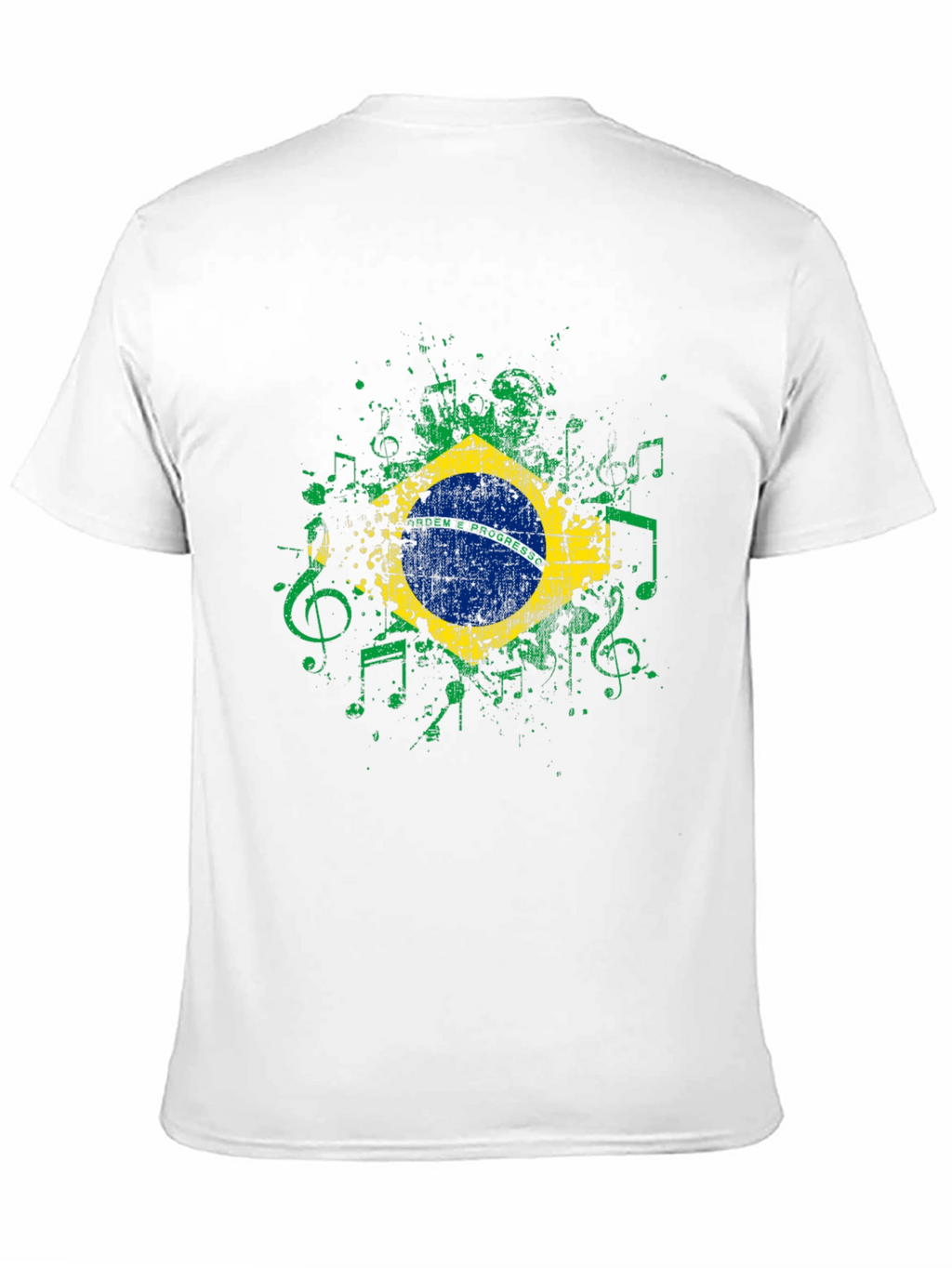Brazil Flag Music T-Shirt