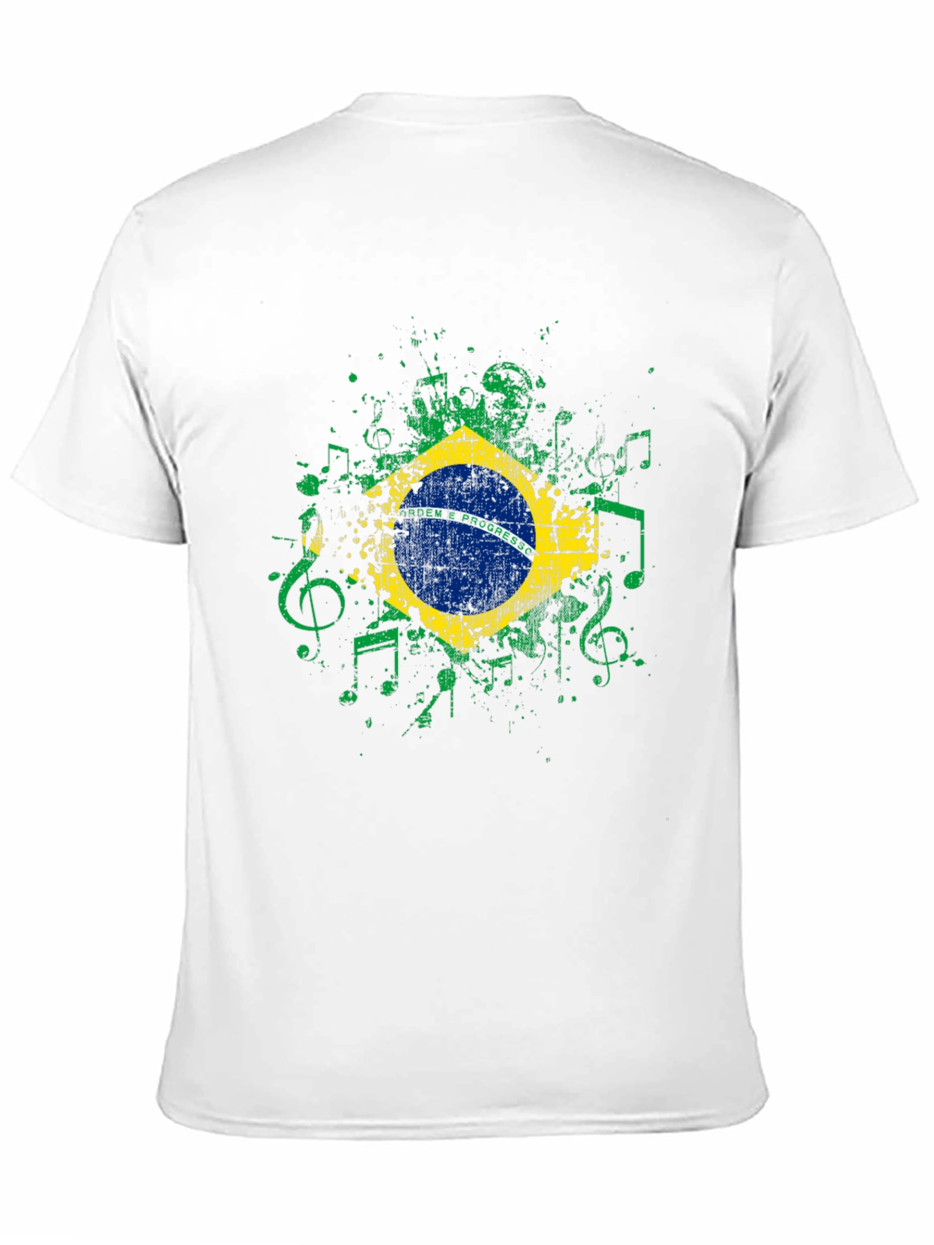Brazil Flag Music T-Shirt
